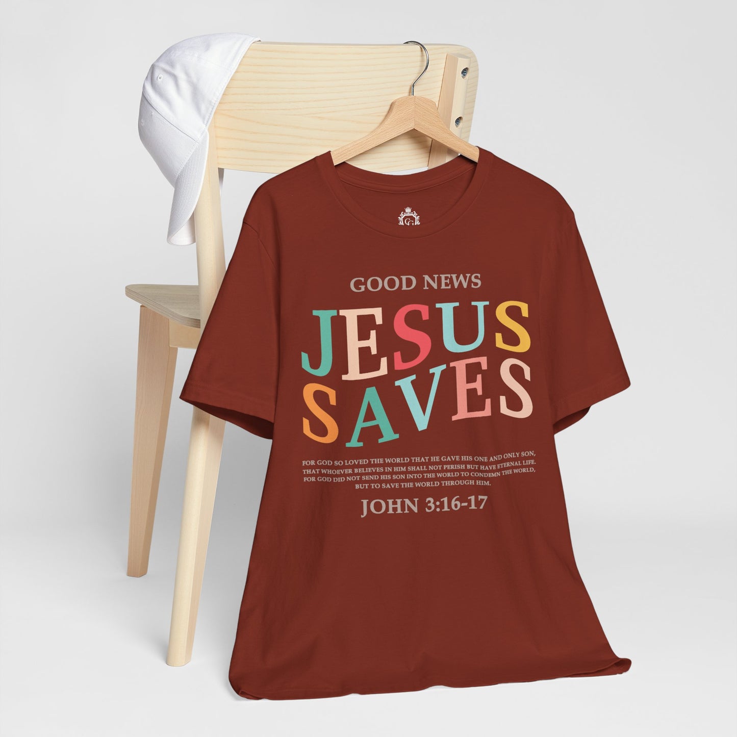 Jesus Saves Jersey Short Sleeve Tee