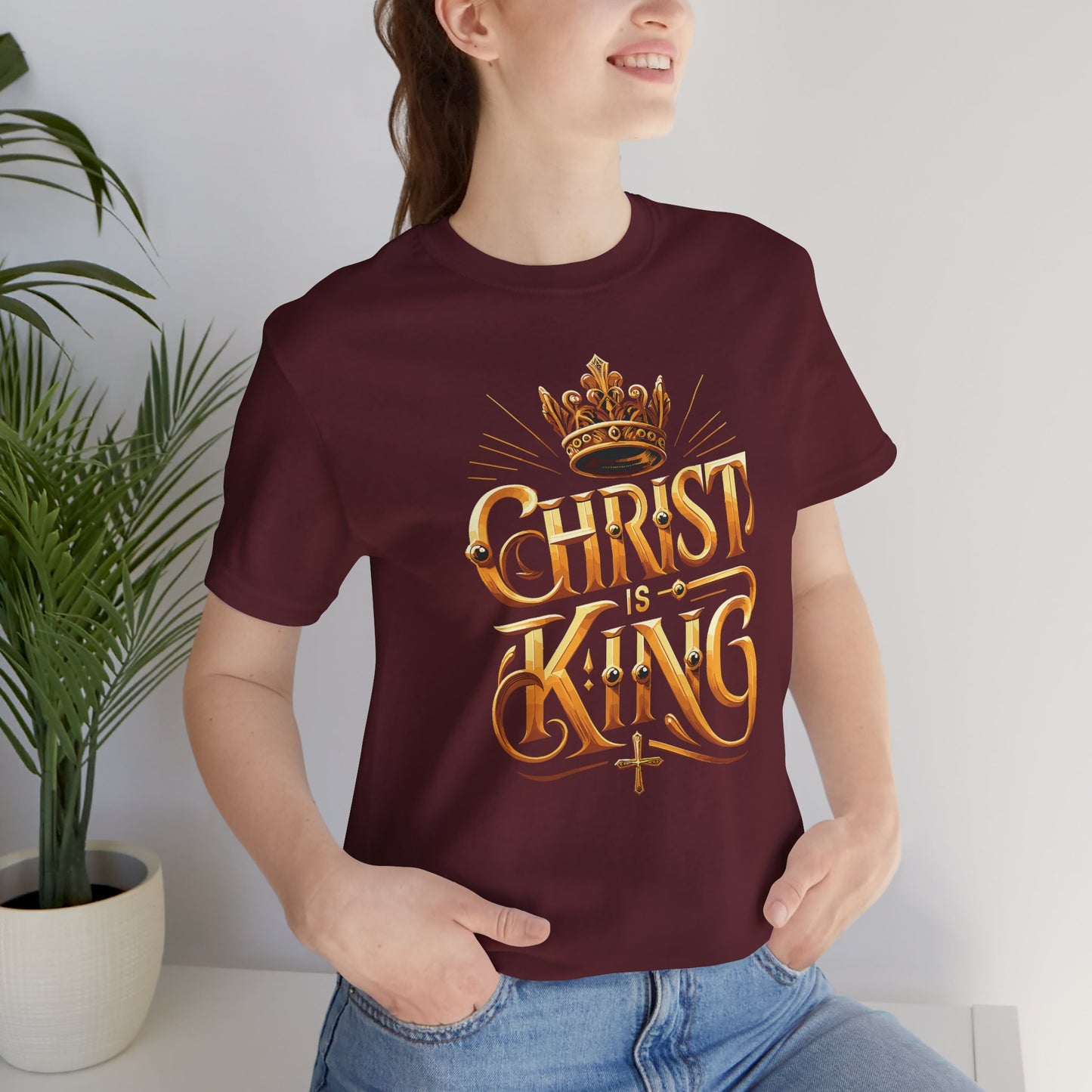 Christ Is King Jersey Short Sleeve Tee