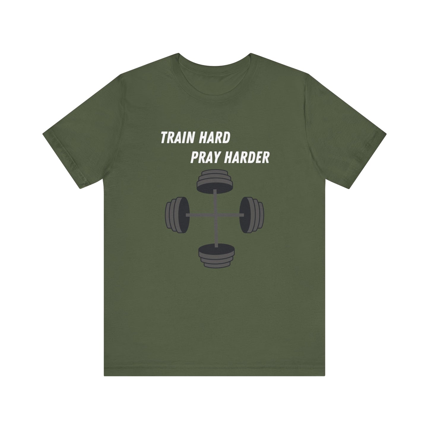 Train Hard Pray Harder Jersey Short Sleeve Tee