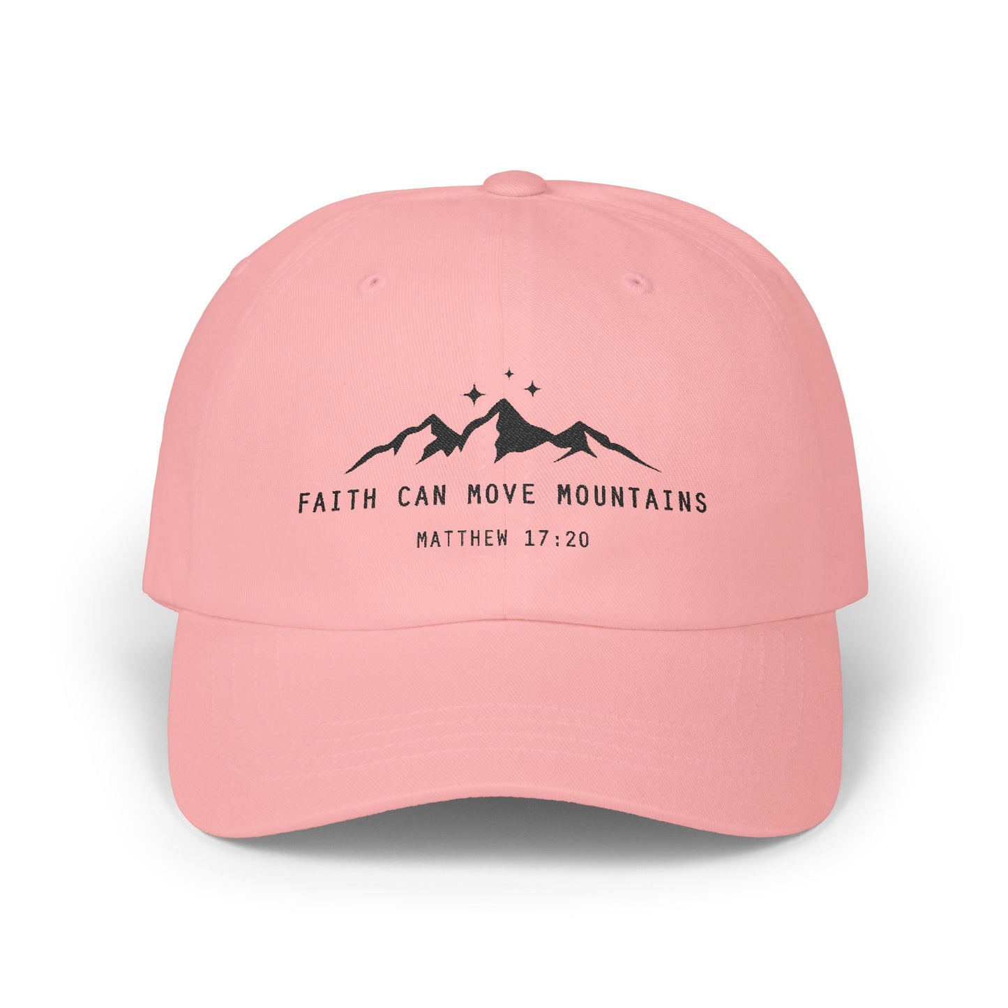 Faith Can Move Mountains Embroidered Cap