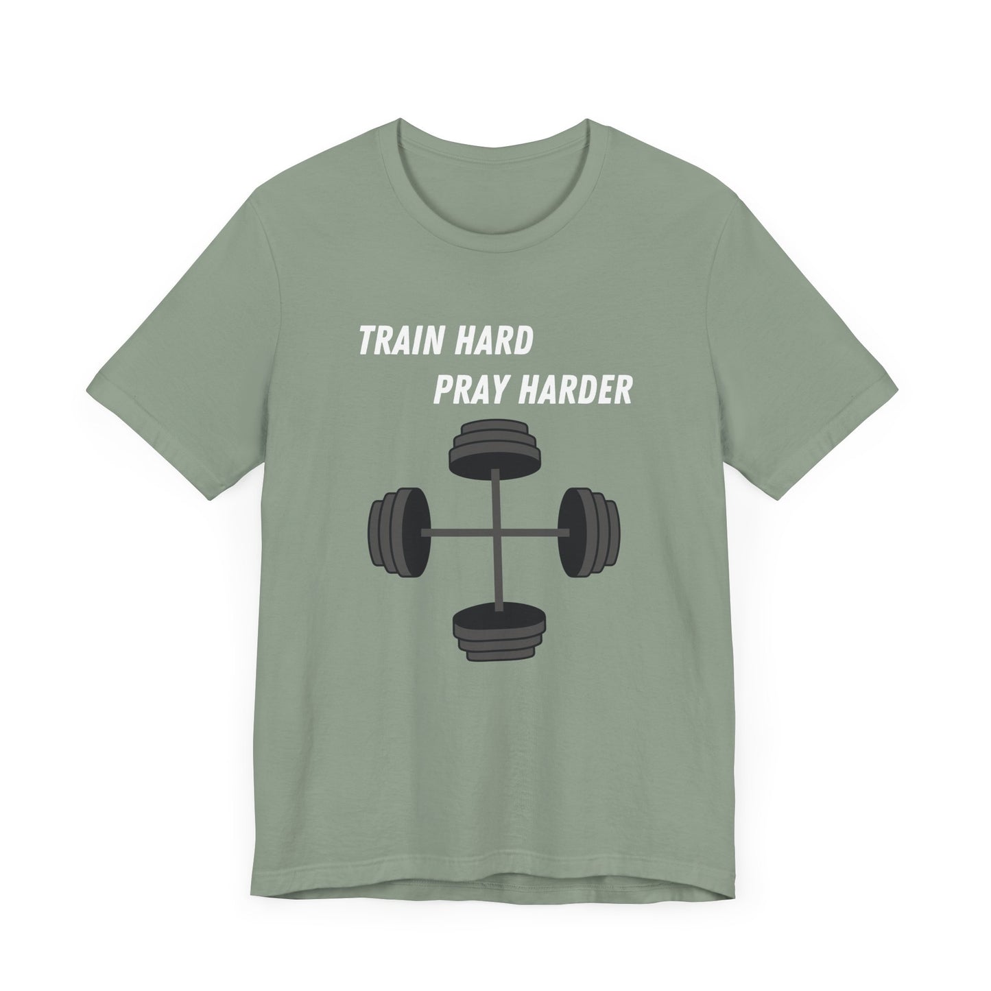 Train Hard Pray Harder Jersey Short Sleeve Tee