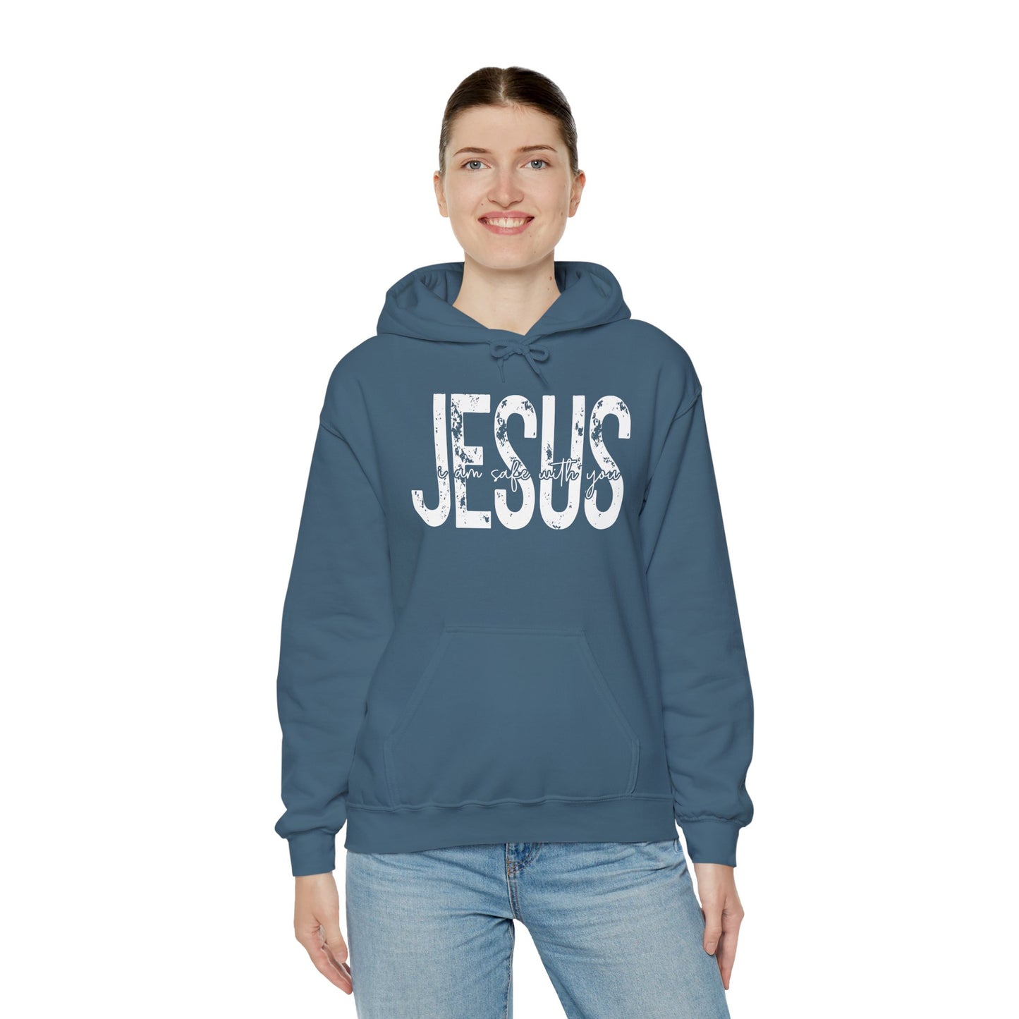Jesus I Am Safe With You Heavy Blended Hoodie