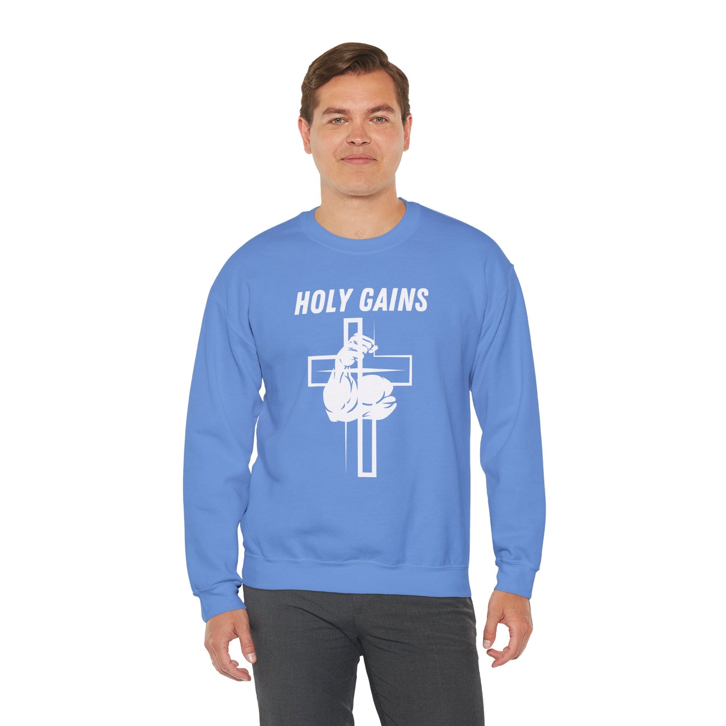 Crewneck Sweatshirt - Holy Gains Fitness Design