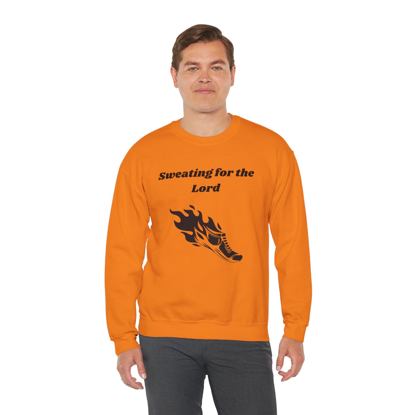 Sweating For The Lord Heavy Blend™ Crewneck Sweatshirt