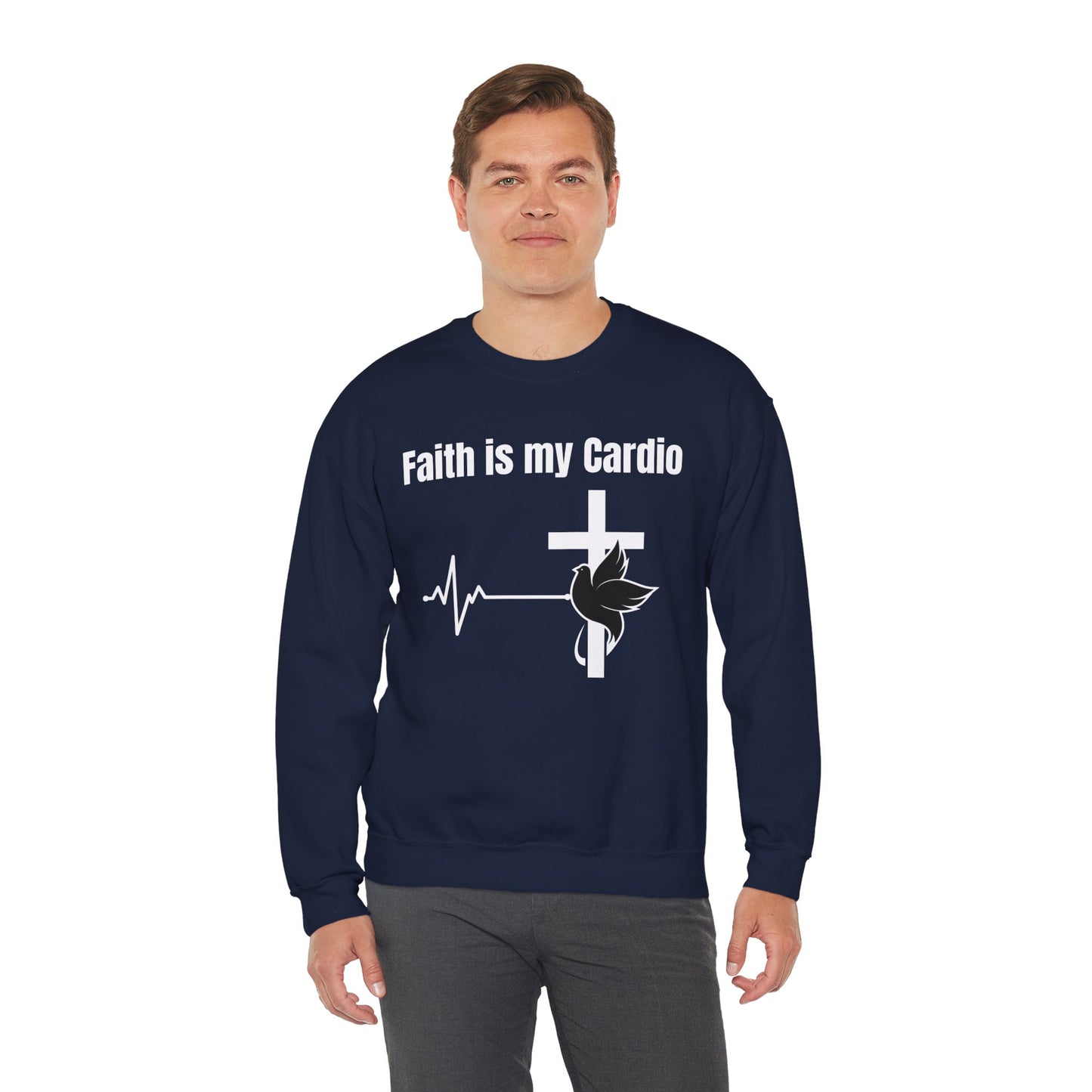 Faith Is My Cardio Heavy Blend™ Crewneck Sweatshirt