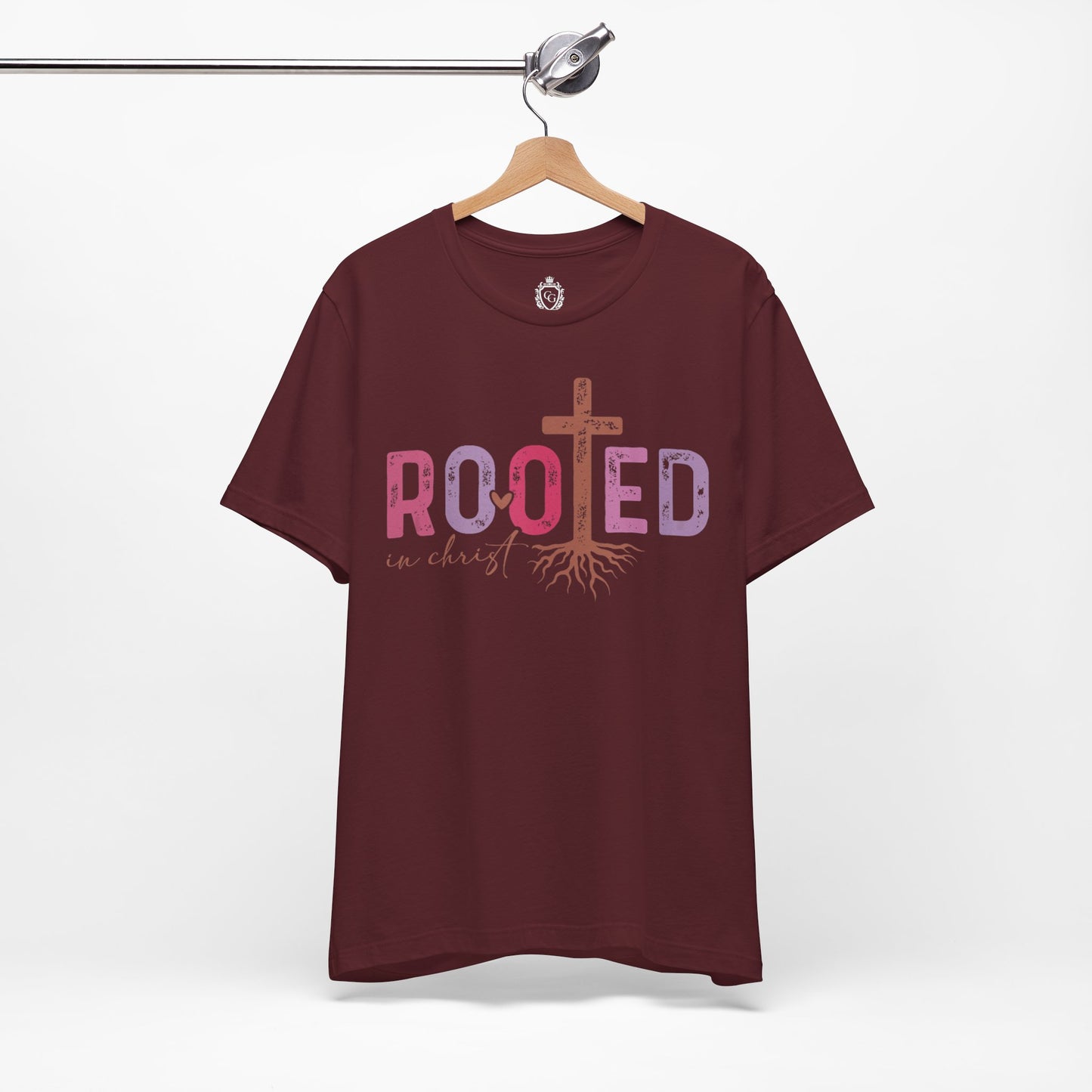 Rooted In Christ Jersey Short Sleeve Tee