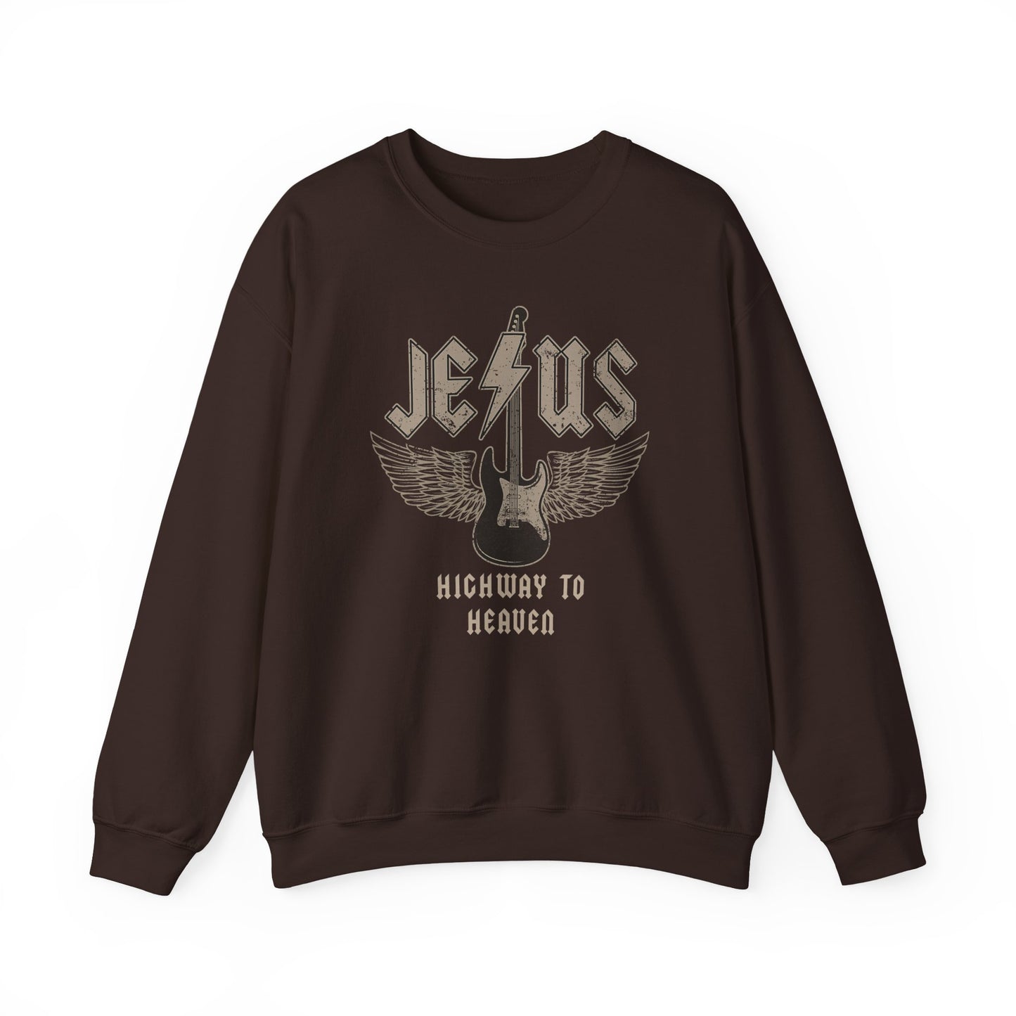 Men's Sweatshirt - Jesus Highway To Heaven