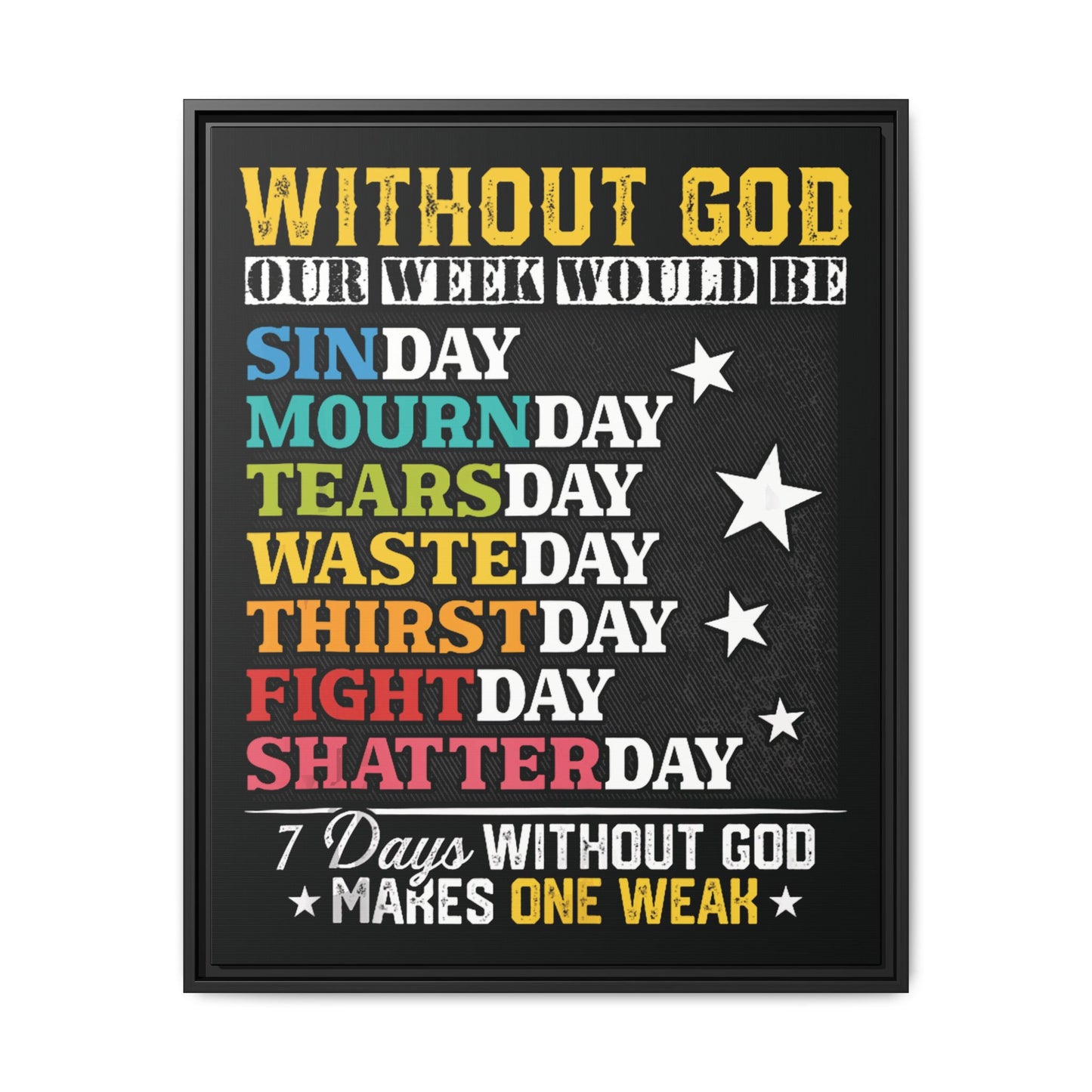 7 Days Without God Makes One Week