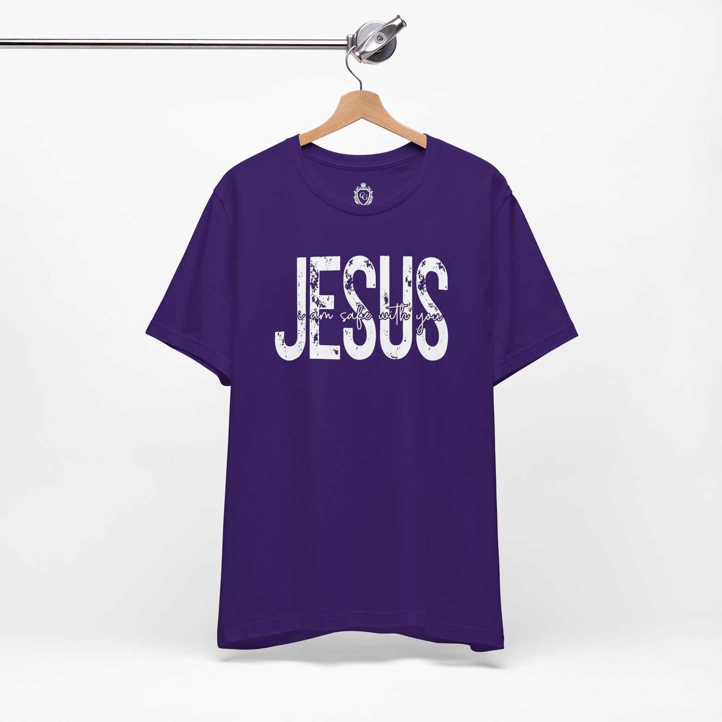 Jesus I am Safe With You Jersey Short Sleeve Tee