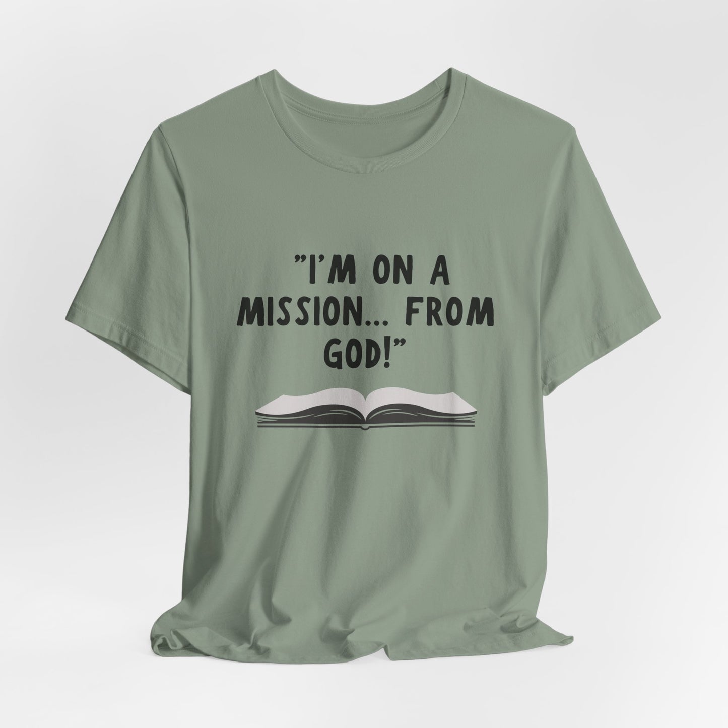 I'm On A Mission From God Jersey Short Sleeve Tee