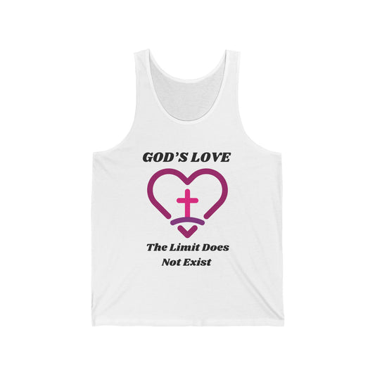 God's Love The Limit Does Not Exist Jersey Tank