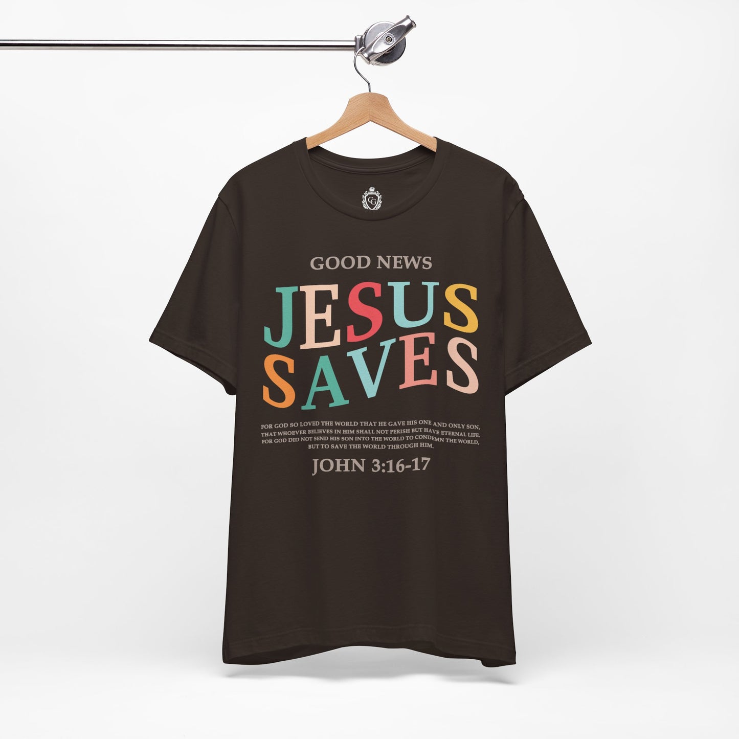 Jesus Saves Jersey Short Sleeve Tee