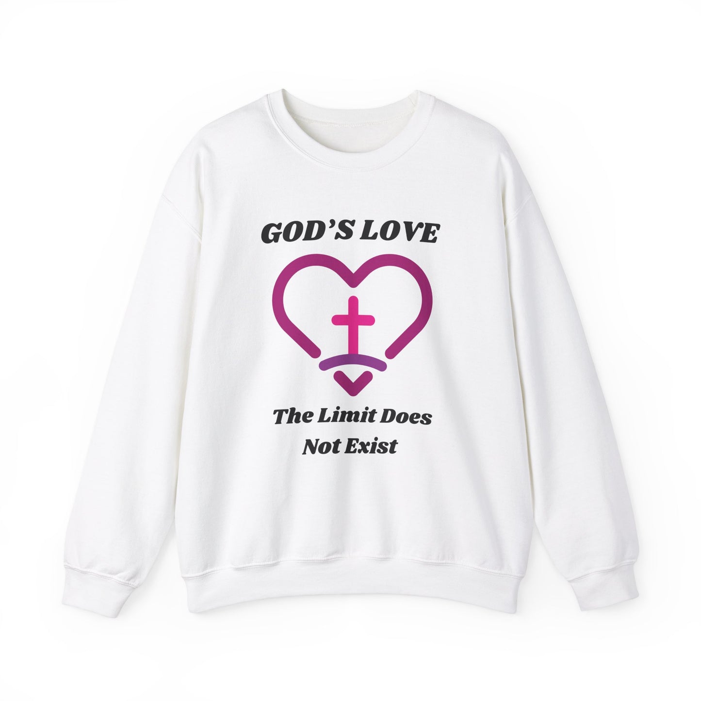 God's Love The Limit Does Not Exist Heavy Blend™ Crewneck Sweatshirt