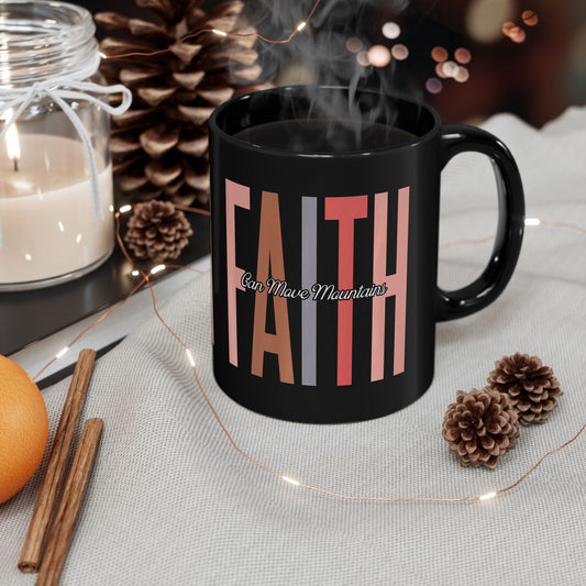 Faith Over Fear Black Mug (11oz, 15oz)