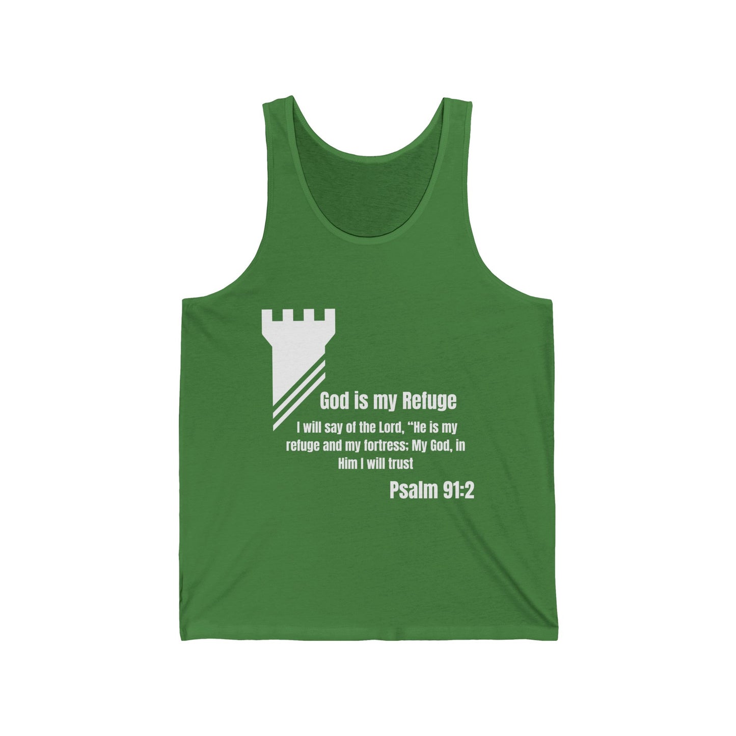 God Is My Refuge Jersey Tank