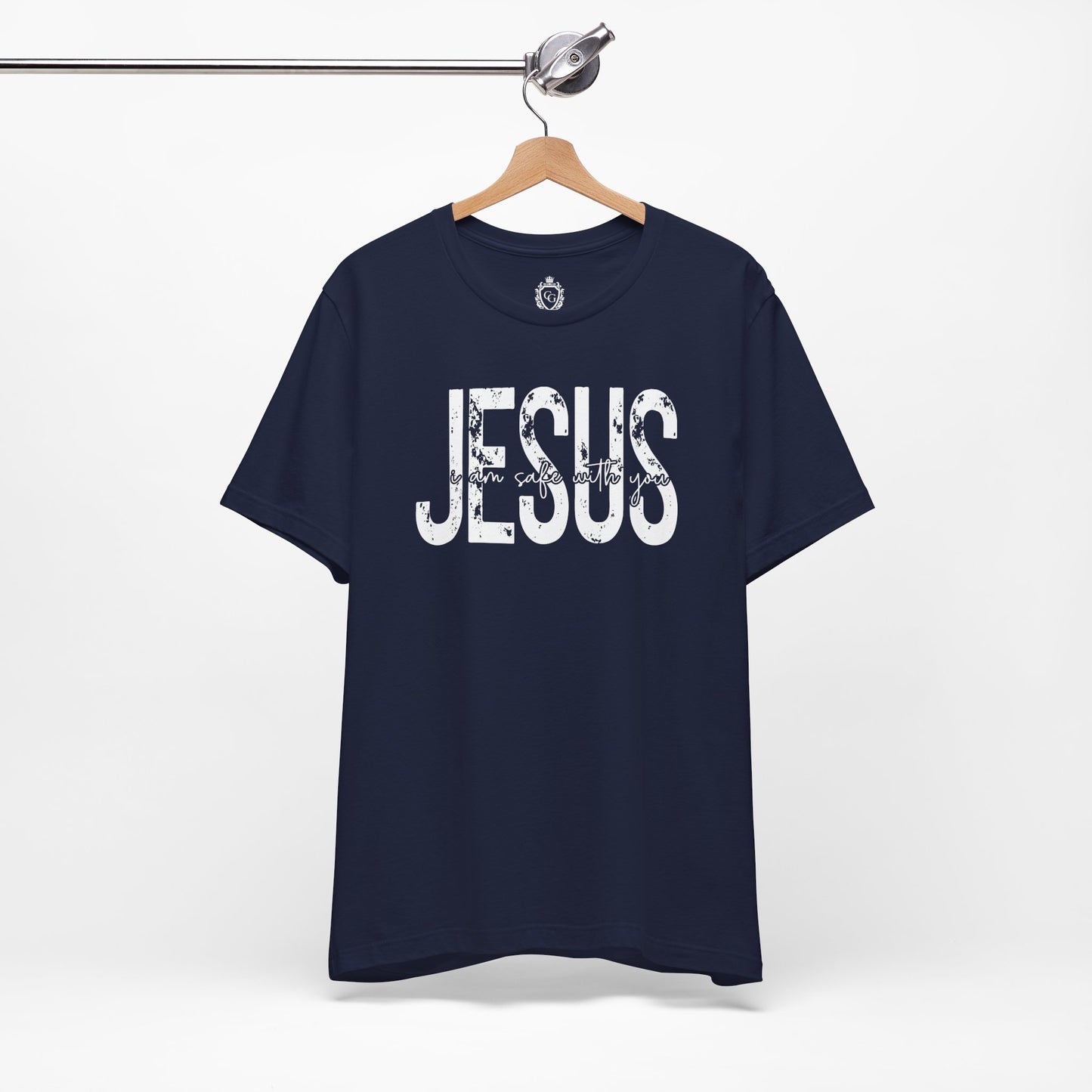 Jesus I am Safe With You Jersey Short Sleeve Tee