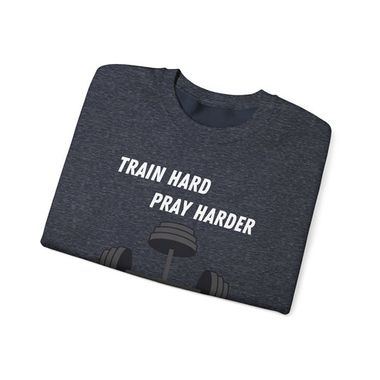 Train Hard Pray Harder Heavy Blend™ Crewneck Sweatshirt