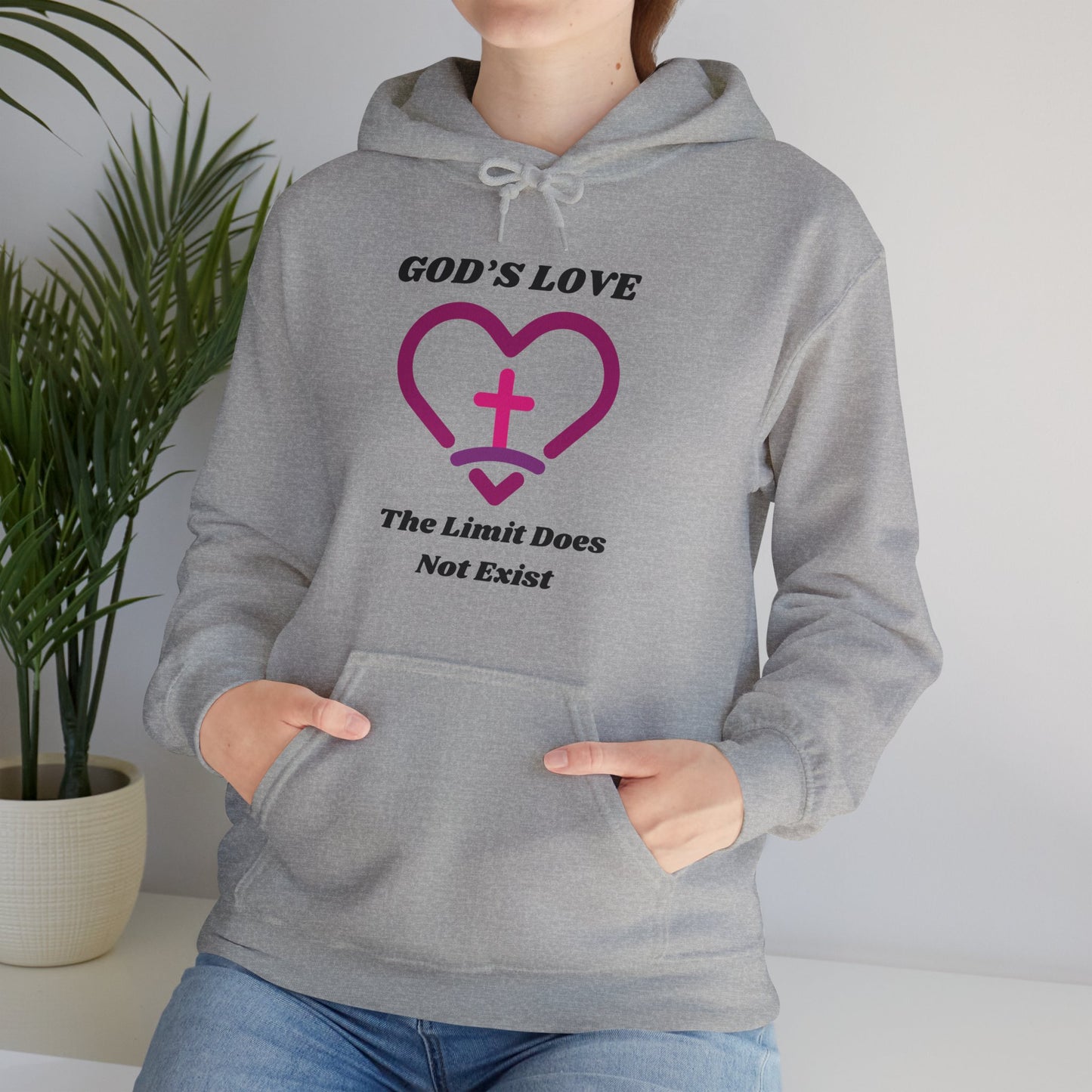 God's Love The Limit Does Not Exist Heavy Blend™ Hooded Sweatshirt