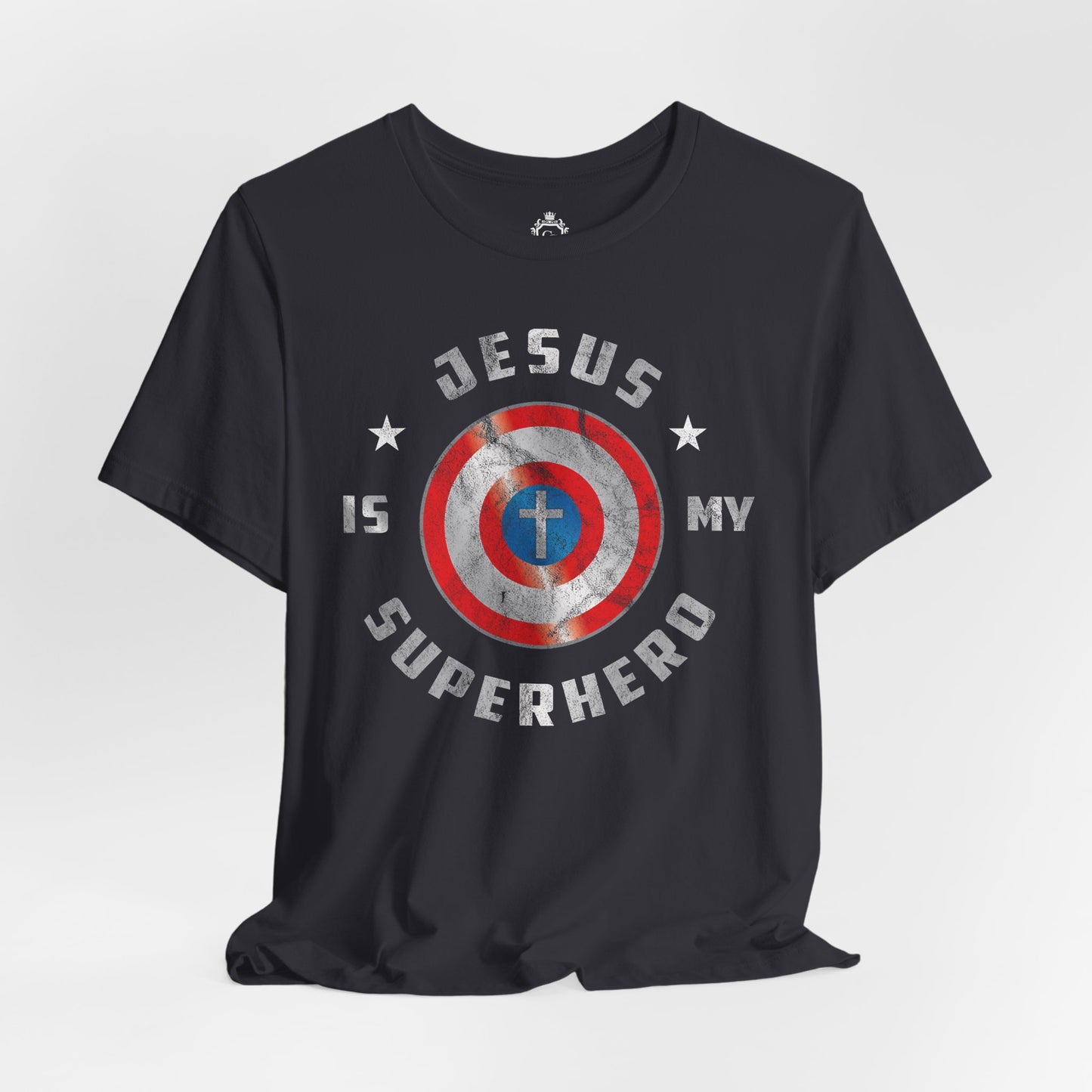 Jesus Is My Super Hero Jersey Short Sleeve Tee