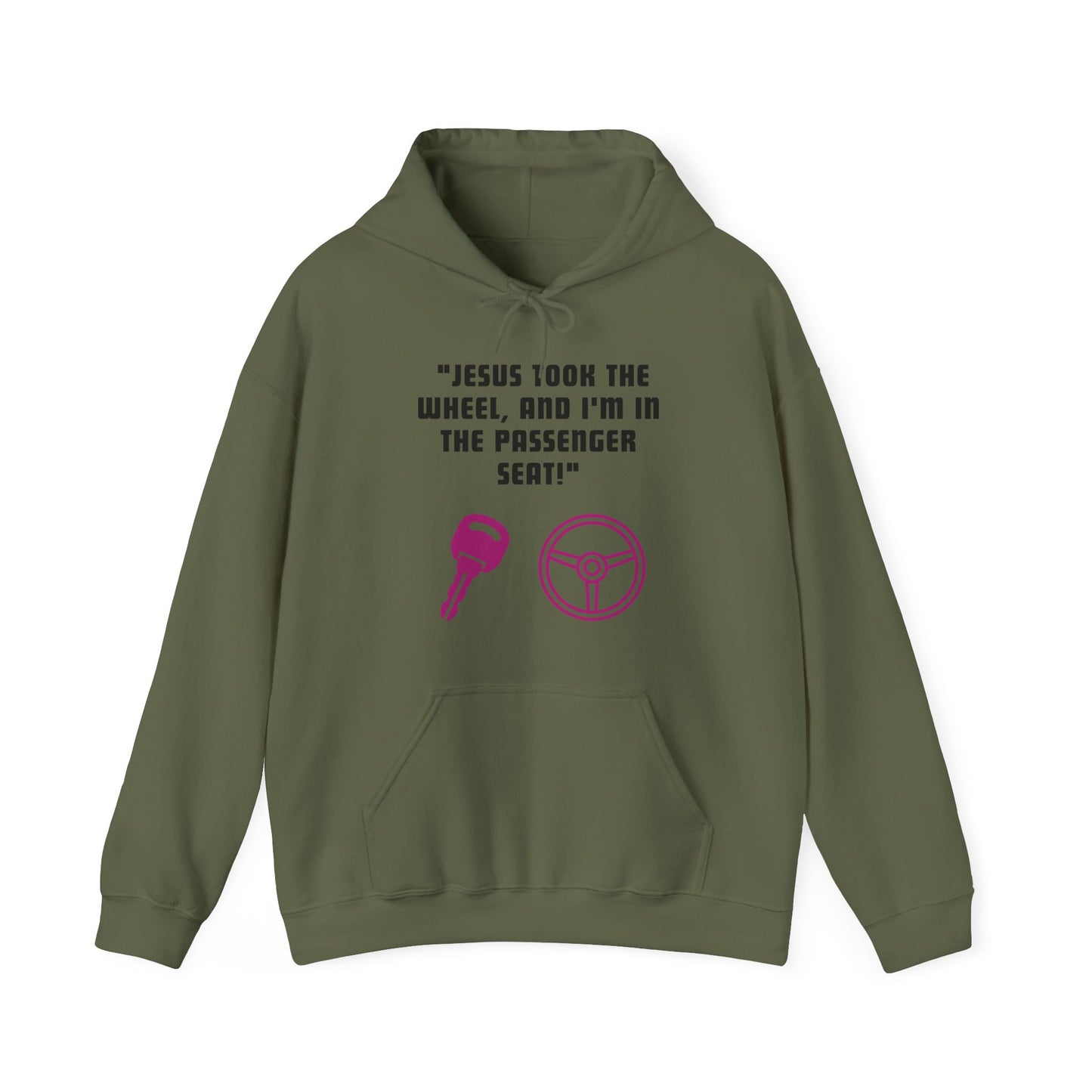 Jesus Took The Wheel Heavy Blend™ Hooded Sweatshirt