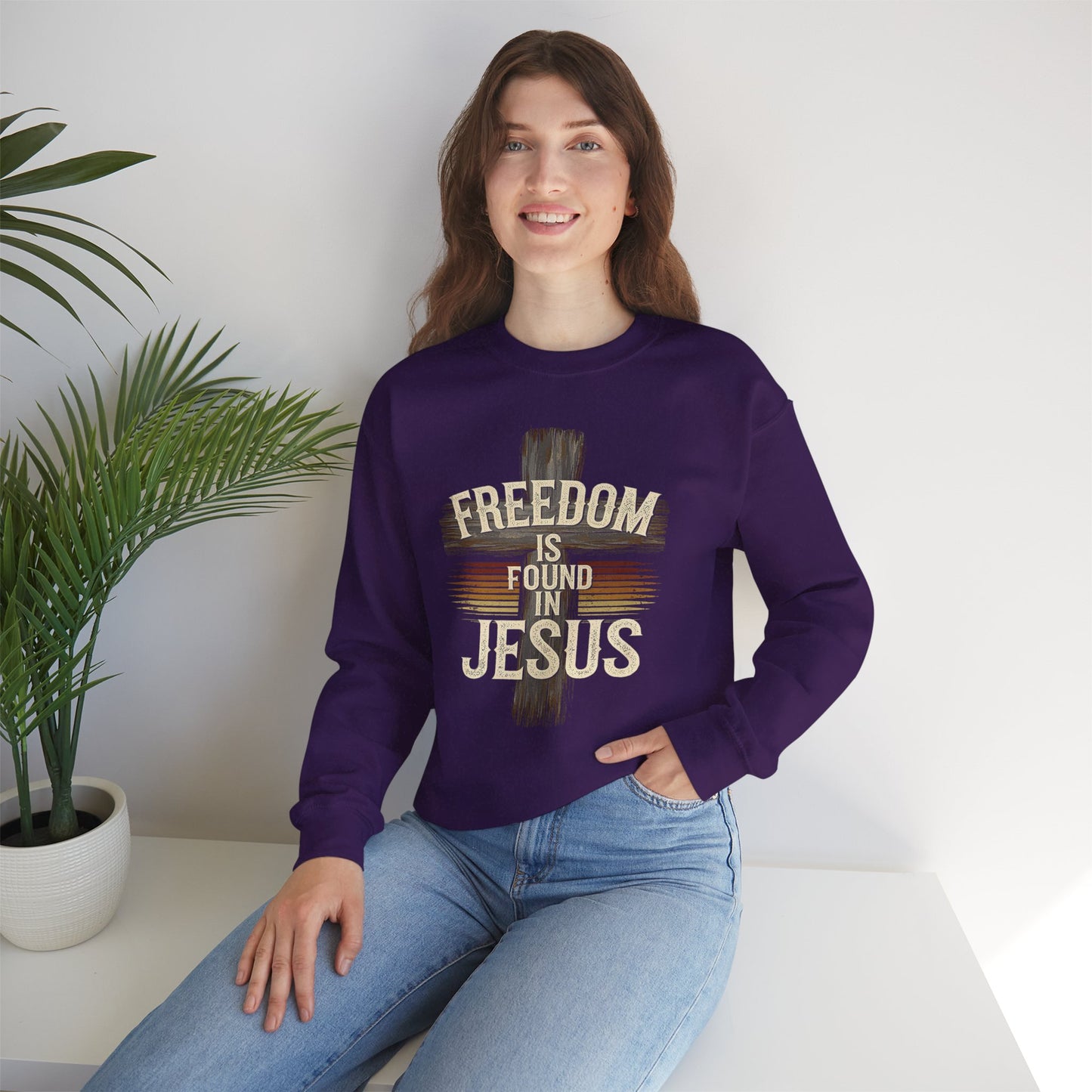Freedom Is Found In Jesus Women Sweatshirt