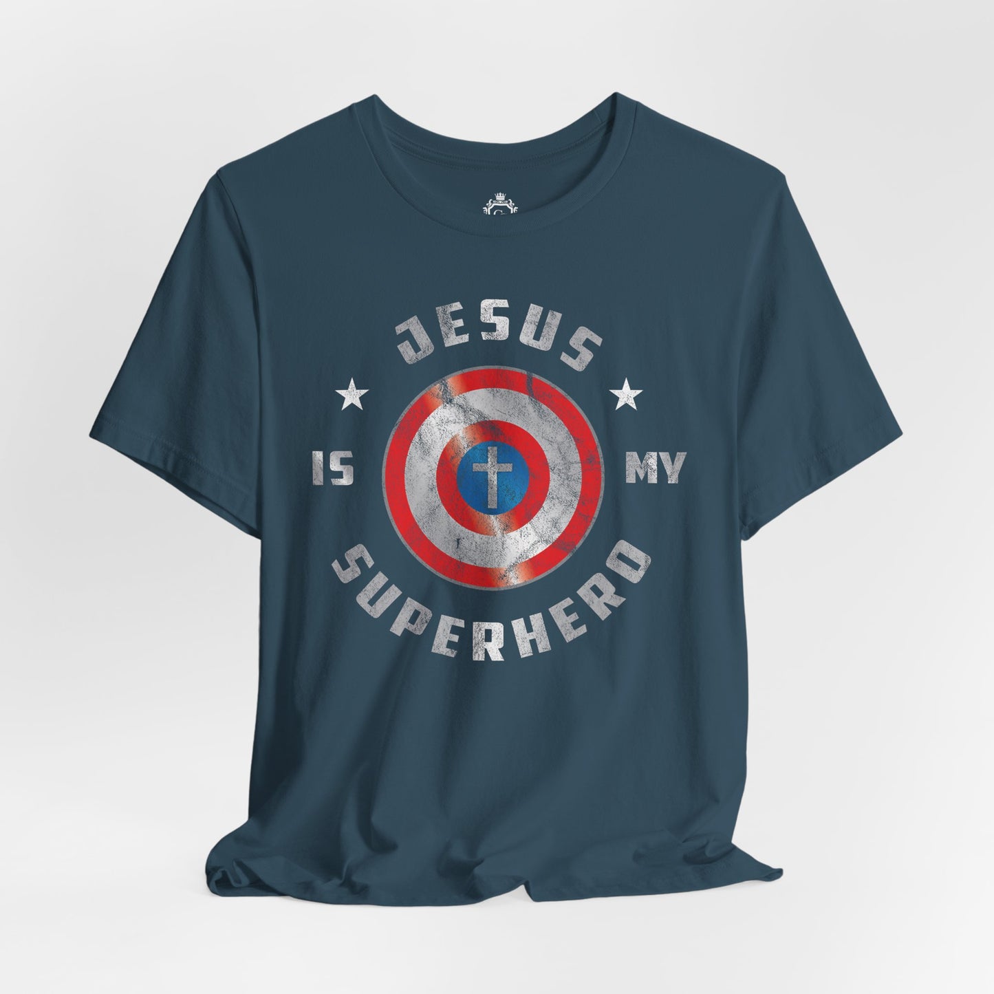 Jesus Is My Super Hero Jersey Short Sleeve Tee