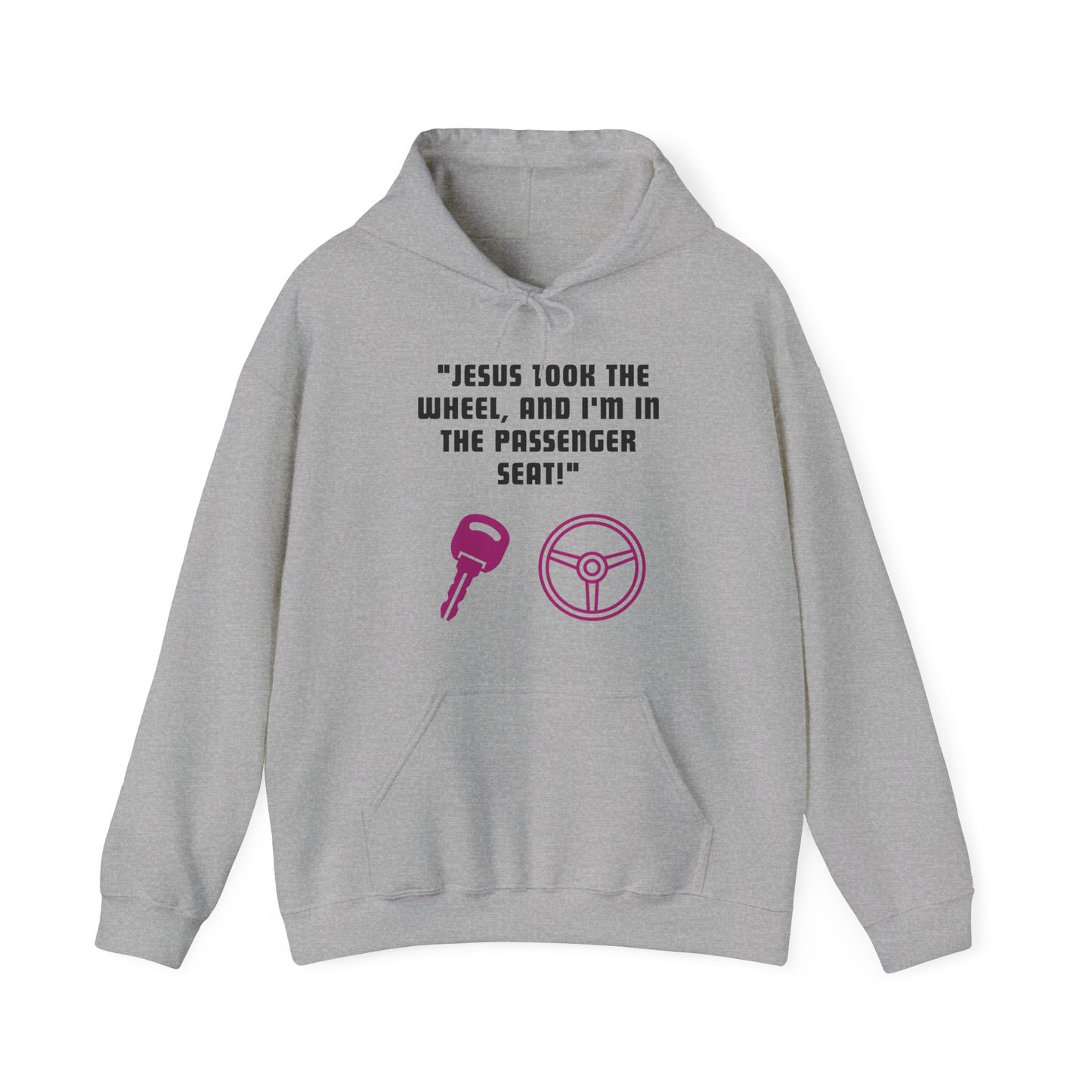 Jesus Took The Wheel Heavy Blend™ Hooded Sweatshirt