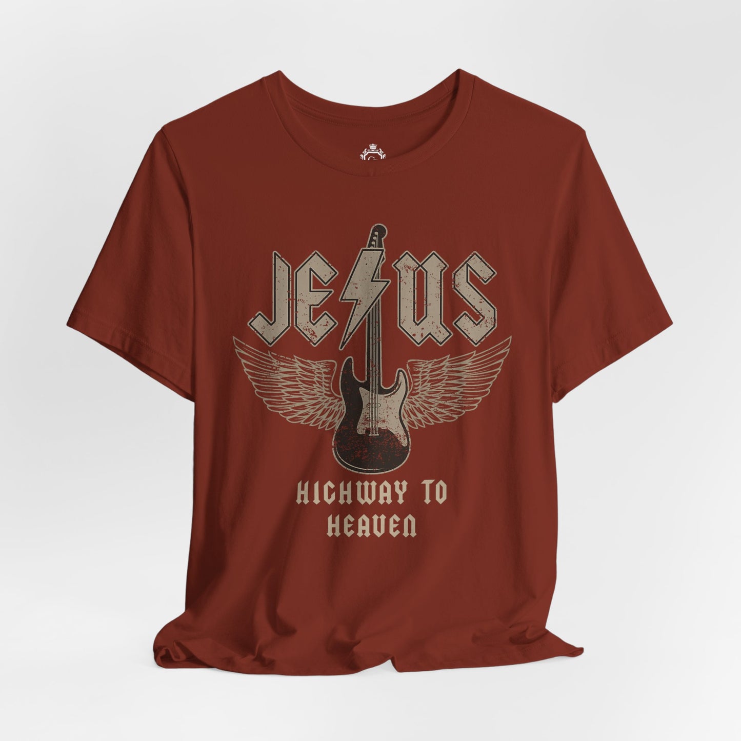 Jesus Highway To Heaven Jersey Short Sleeve Tee