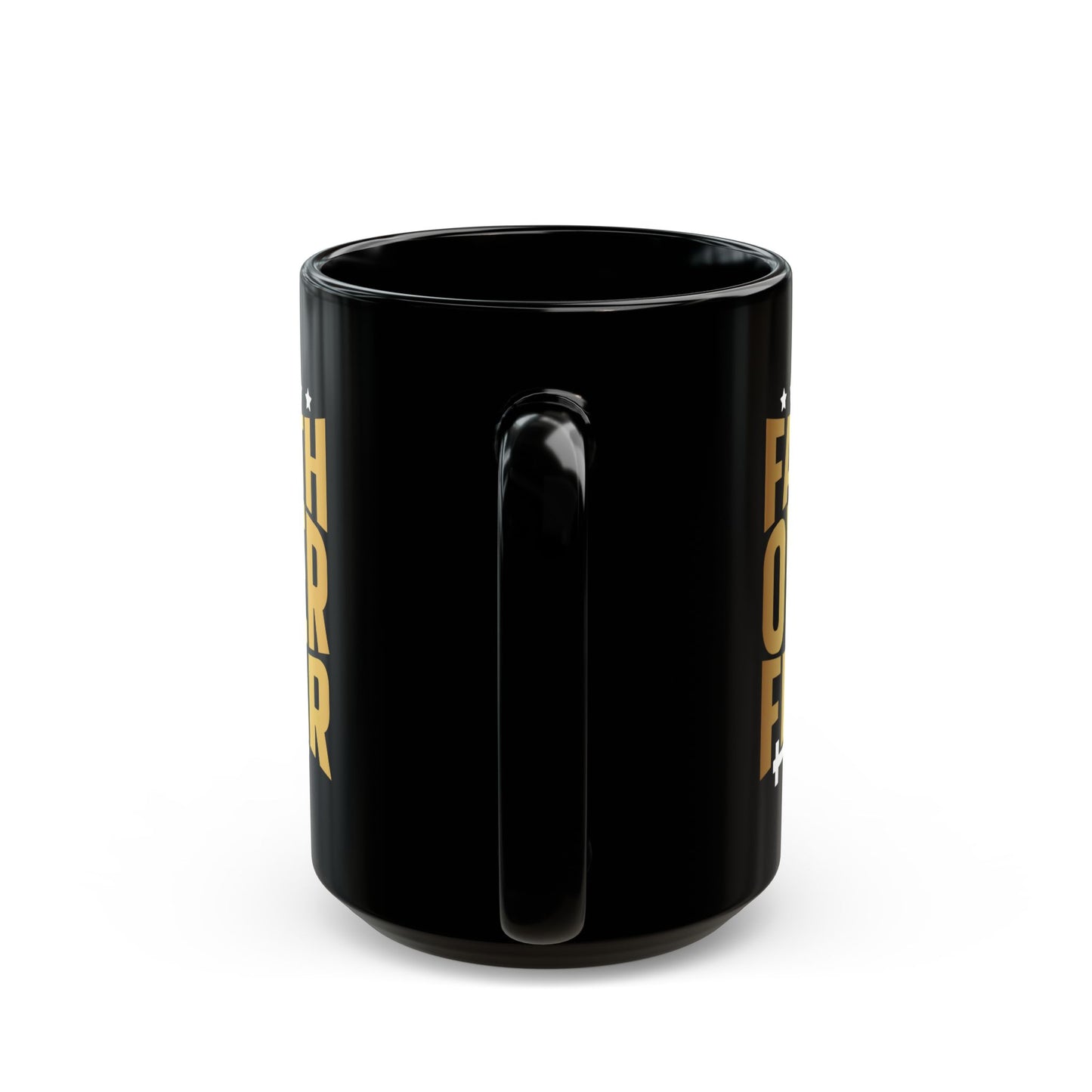 Faith Over Fear Black Mug (11oz, 15oz)