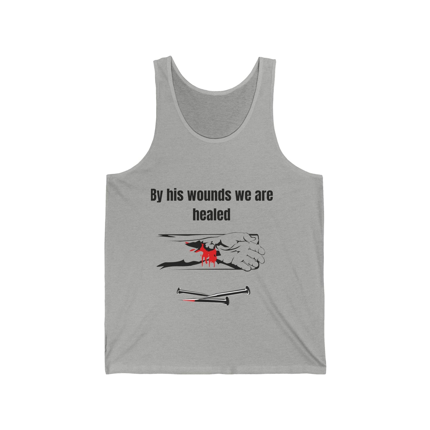 By His Wounds We Are Healed Jersey Tank