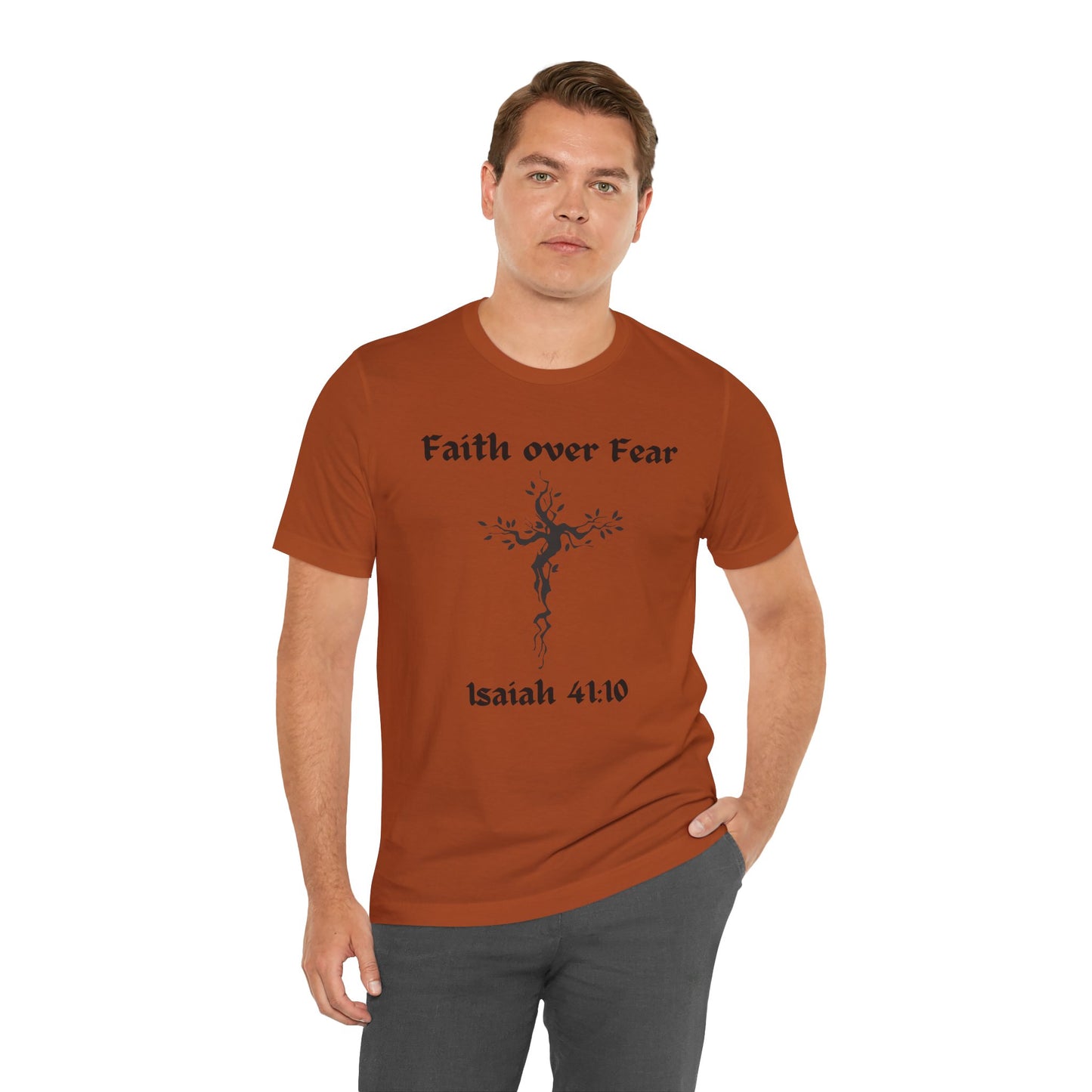 Faith Over Fear Jersey Short Sleeve Tee