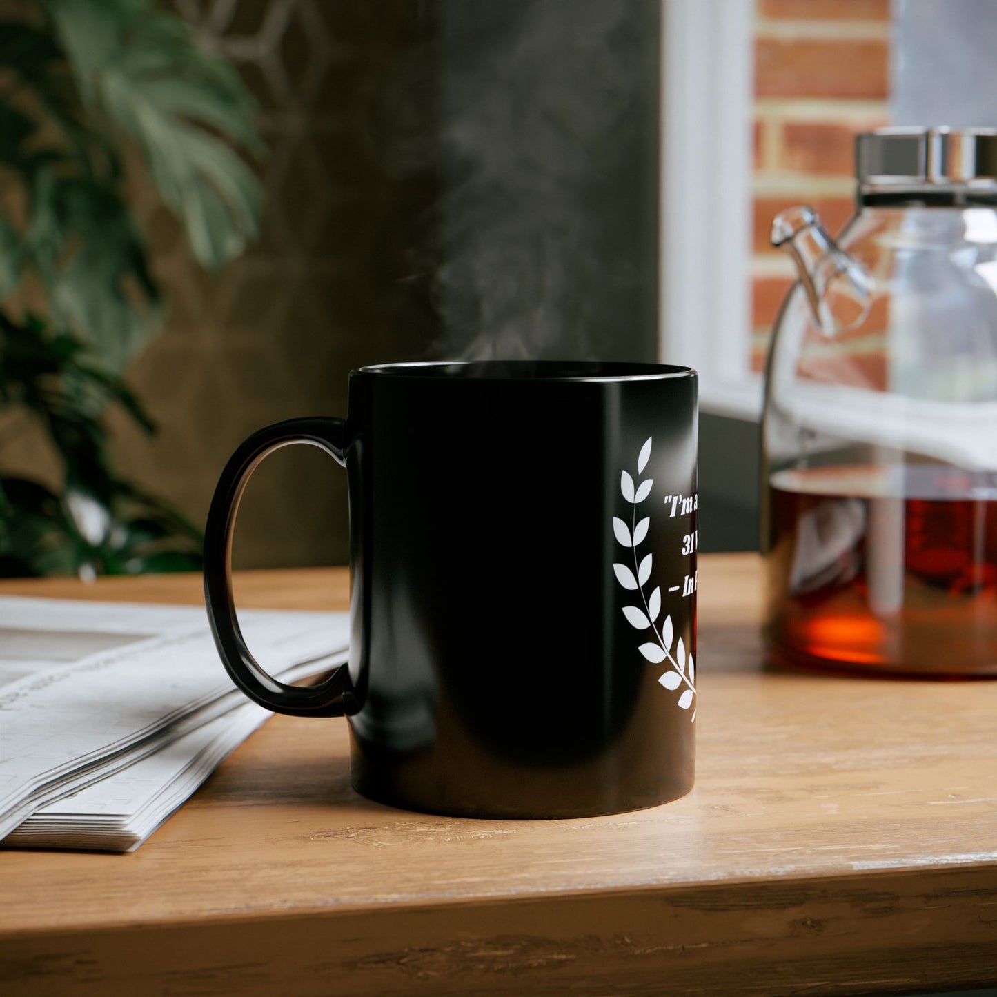 Proverbs 31 Woman In Progress Black Mug (11oz, 15oz)