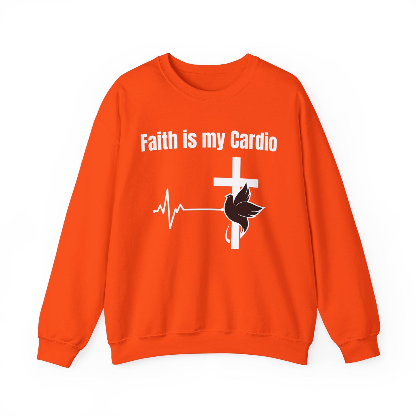 Faith Is My Cardio Heavy Blend™ Crewneck Sweatshirt