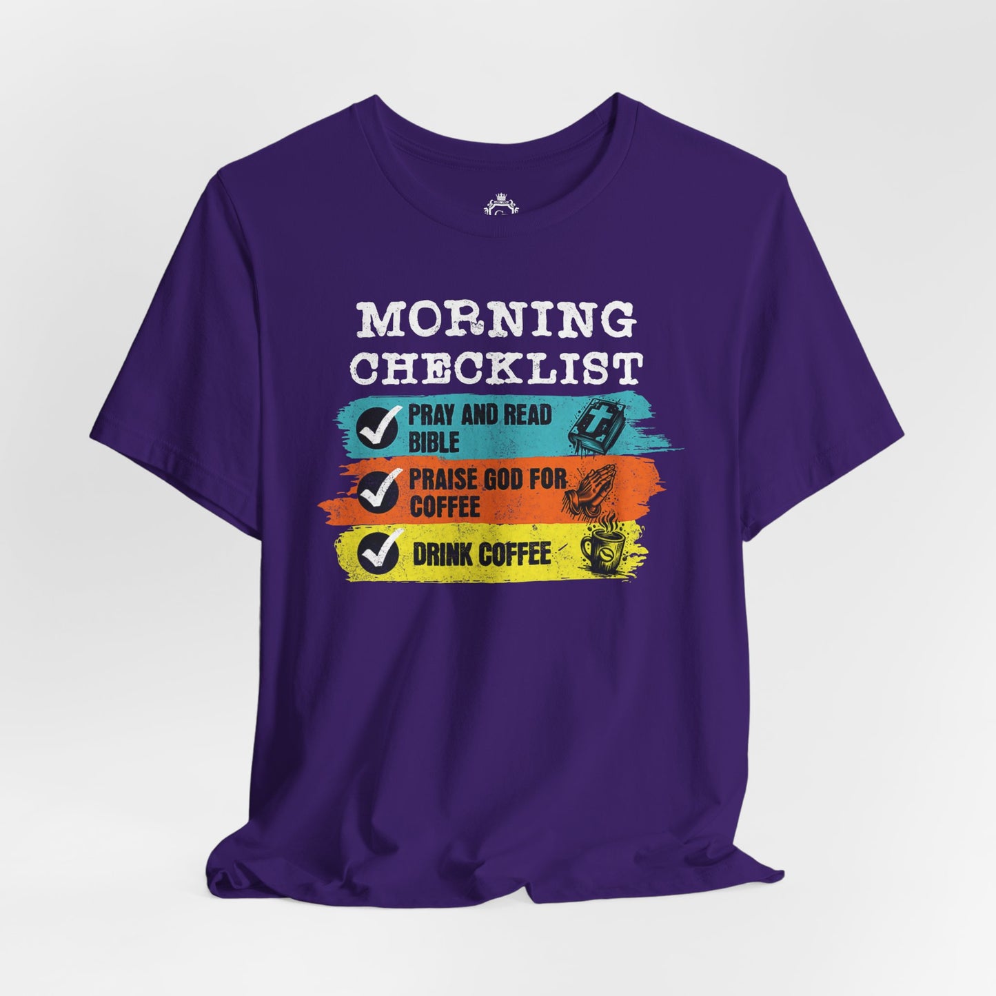 Morning Checklist Jersey Short Sleeve Tee