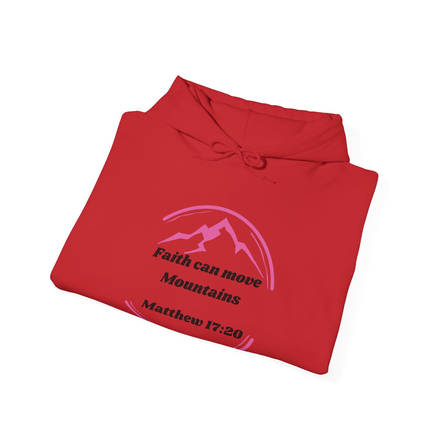 Faith Can Move Mountains Heavy Blend™ Hooded Sweatshirt