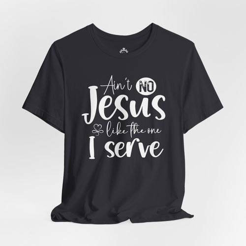 Ain’t No Jesus Like The One I Serve Jersey Short Sleeve Tee