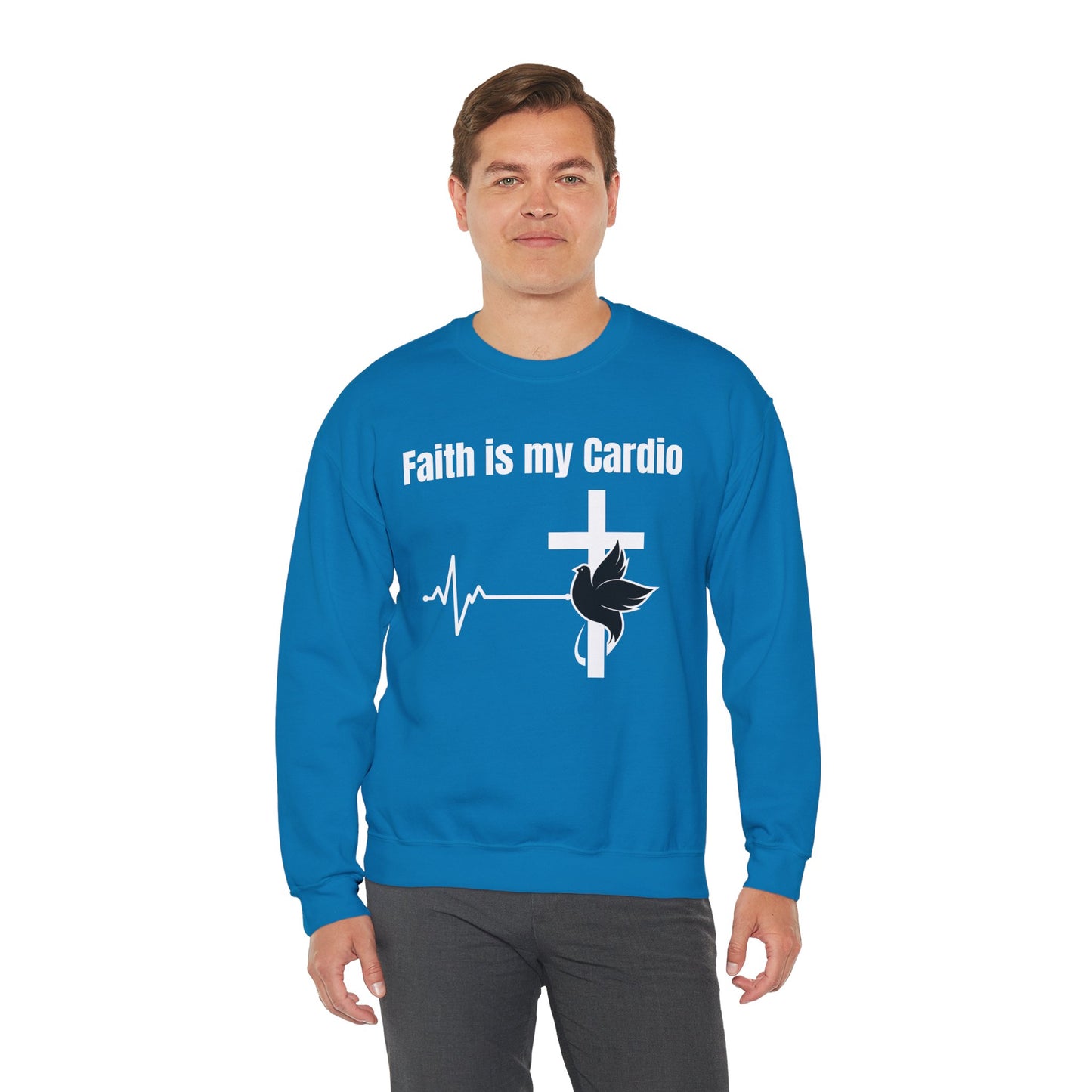 Faith Is My Cardio Heavy Blend™ Crewneck Sweatshirt