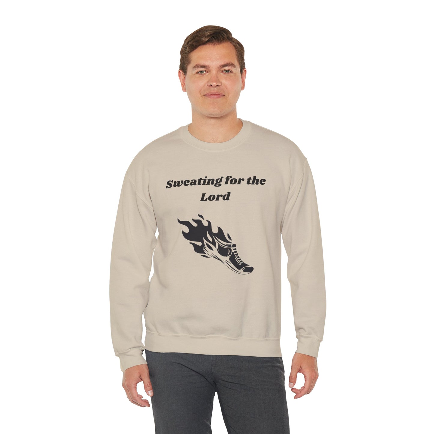 Sweating For The Lord Heavy Blend™ Crewneck Sweatshirt