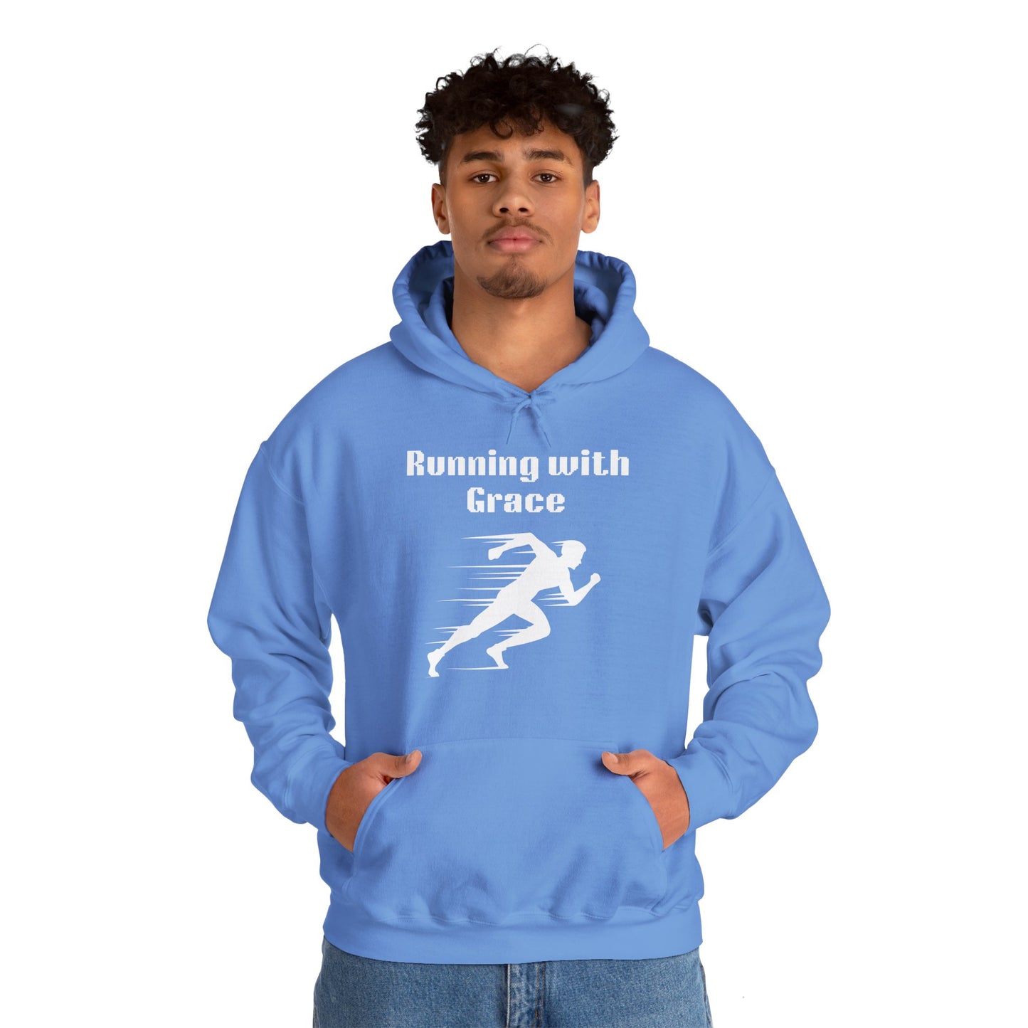 Running With Grace Heavy Blend™ Hooded Sweatshirt