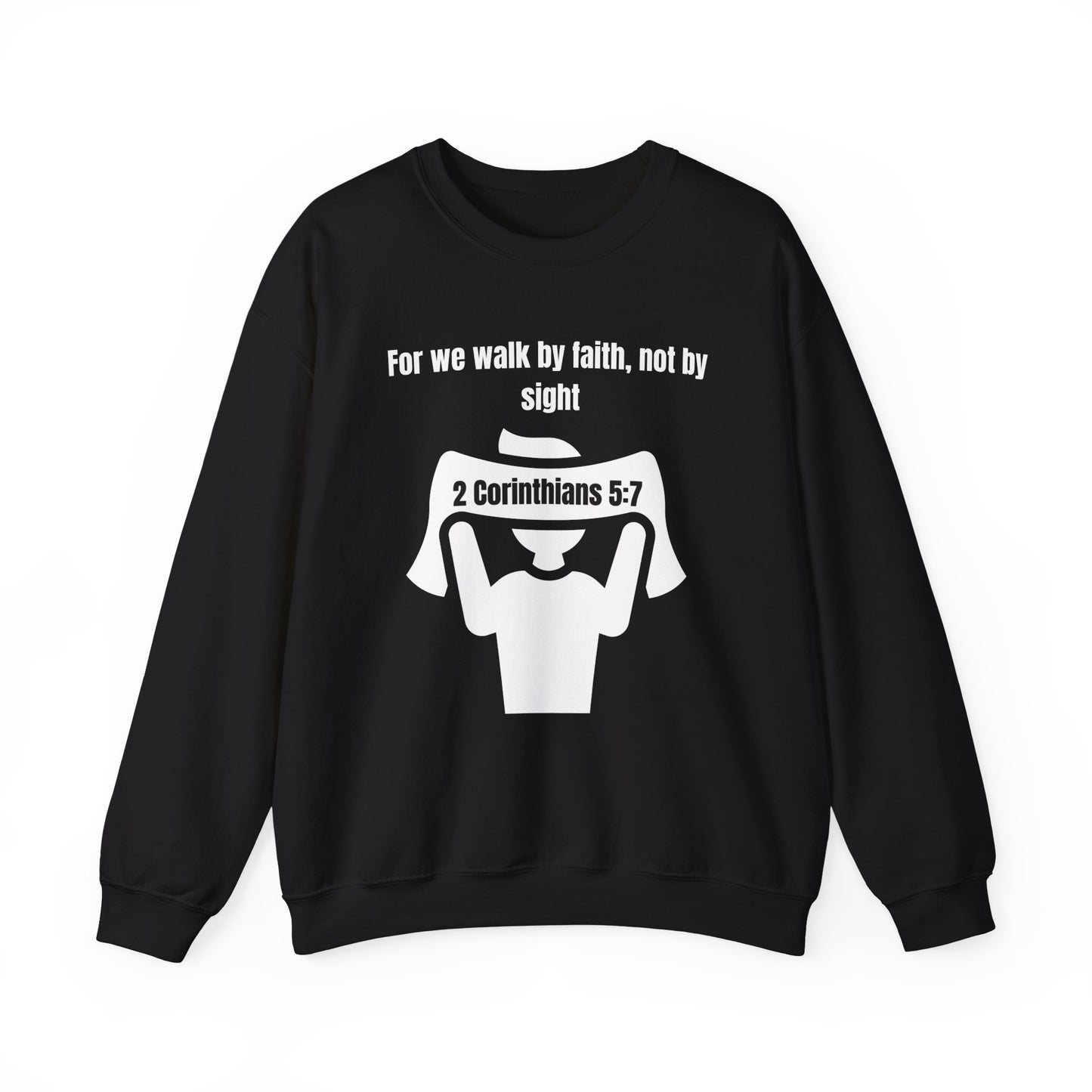 Walk by Faith Heavy Blend™ Crewneck Sweatshirt