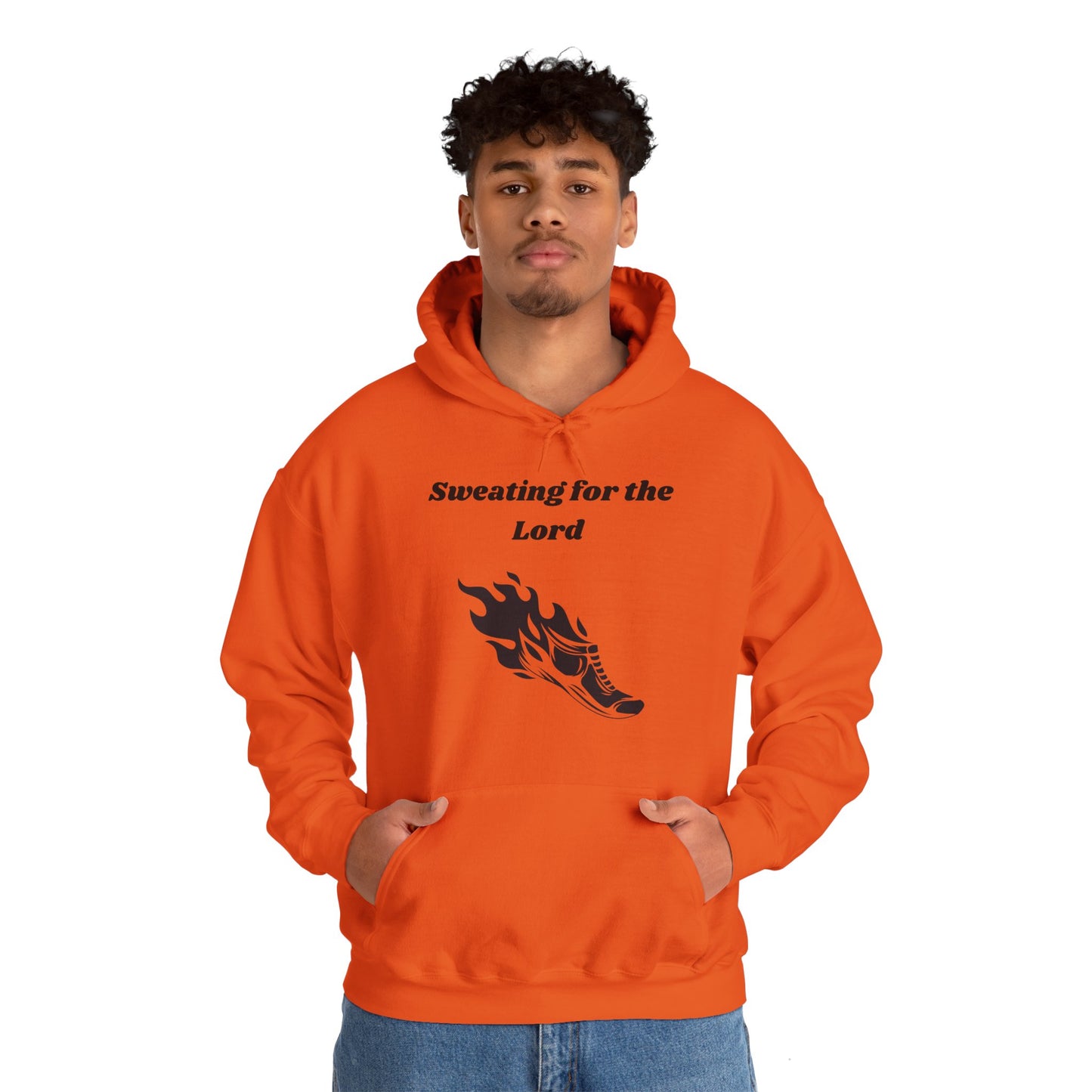 Sweating For The Lord Heavy Blend™ Hooded Sweatshirt