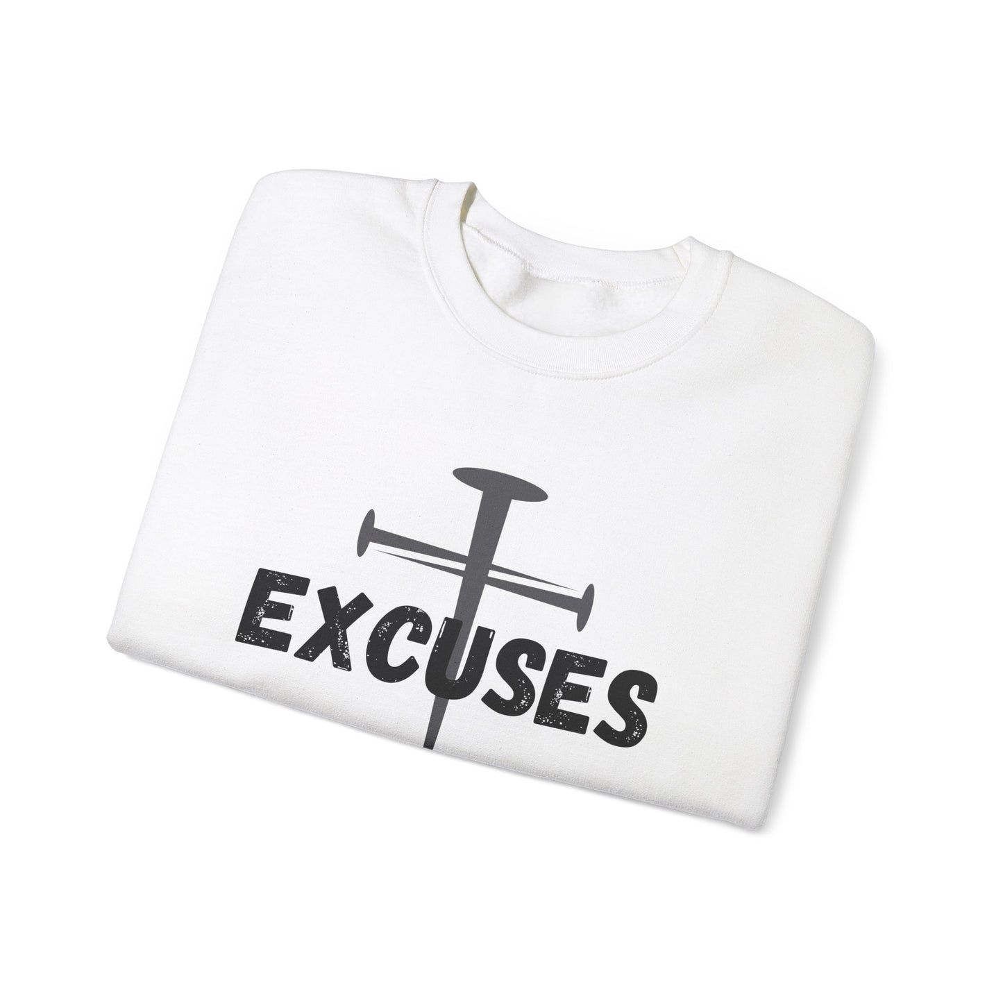 Crucified My Excuses Heavy Blend™ Crewneck Sweatshirt