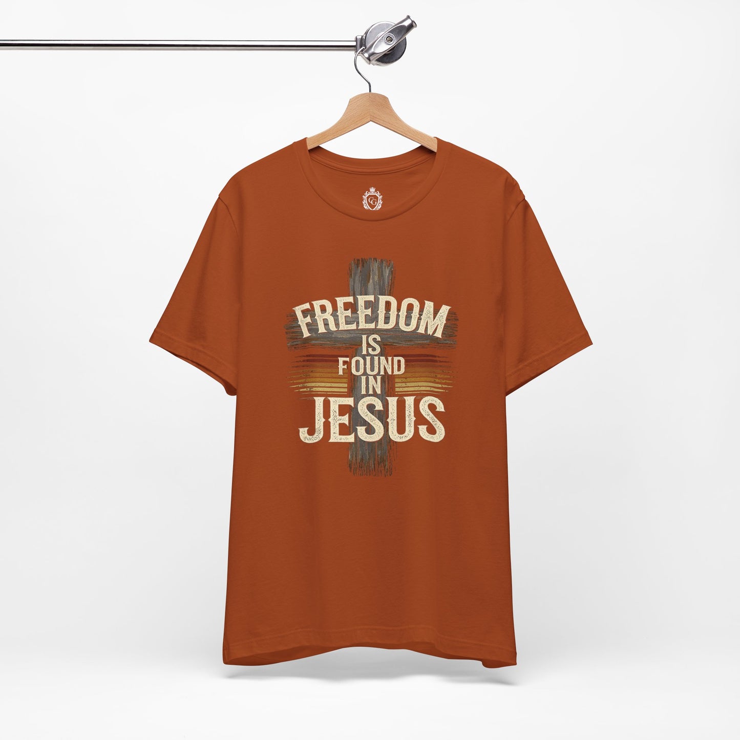 Freedom in found in Jesus Jersey Short Sleeve Tee