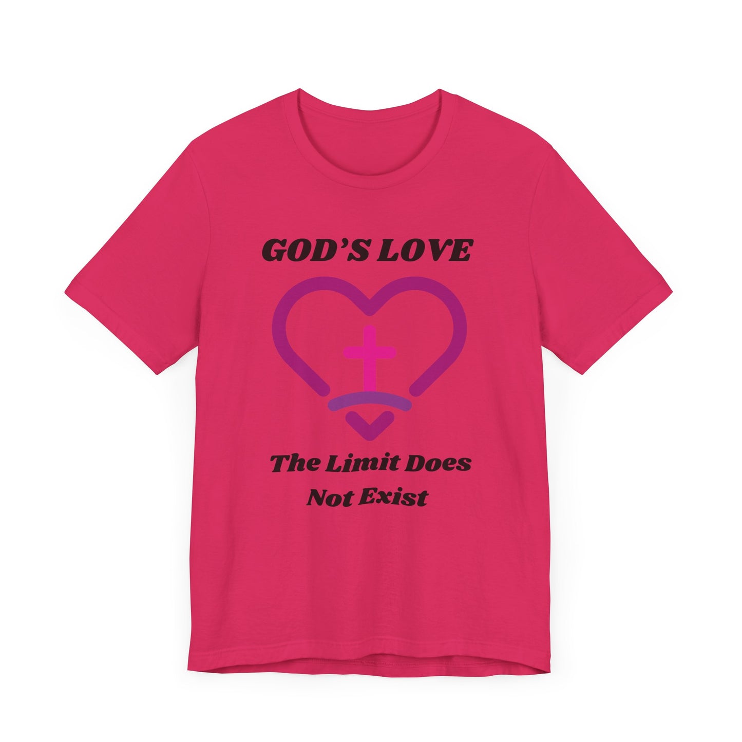 God's Love The Limit Does Not Exist Jersey Short Sleeve Tee