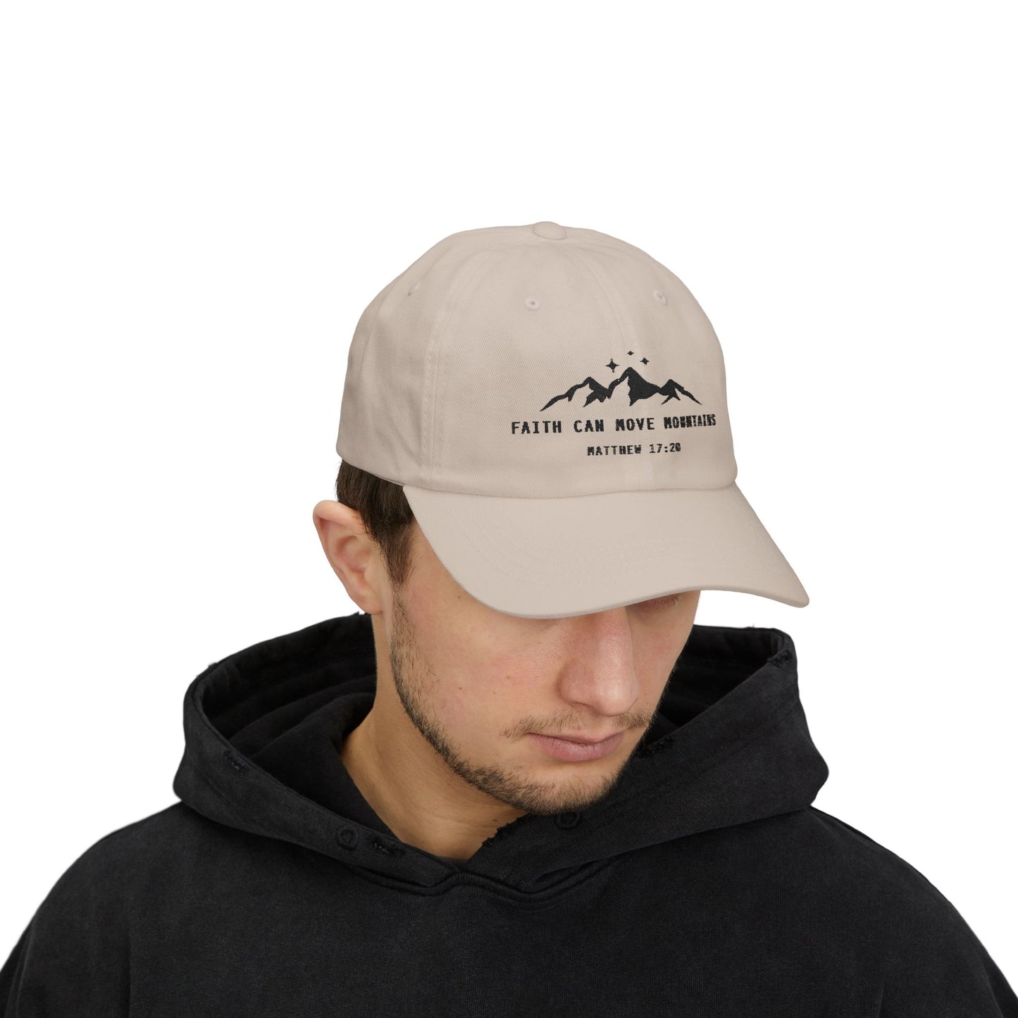 Faith Can Move Mountains Embroidered Cap