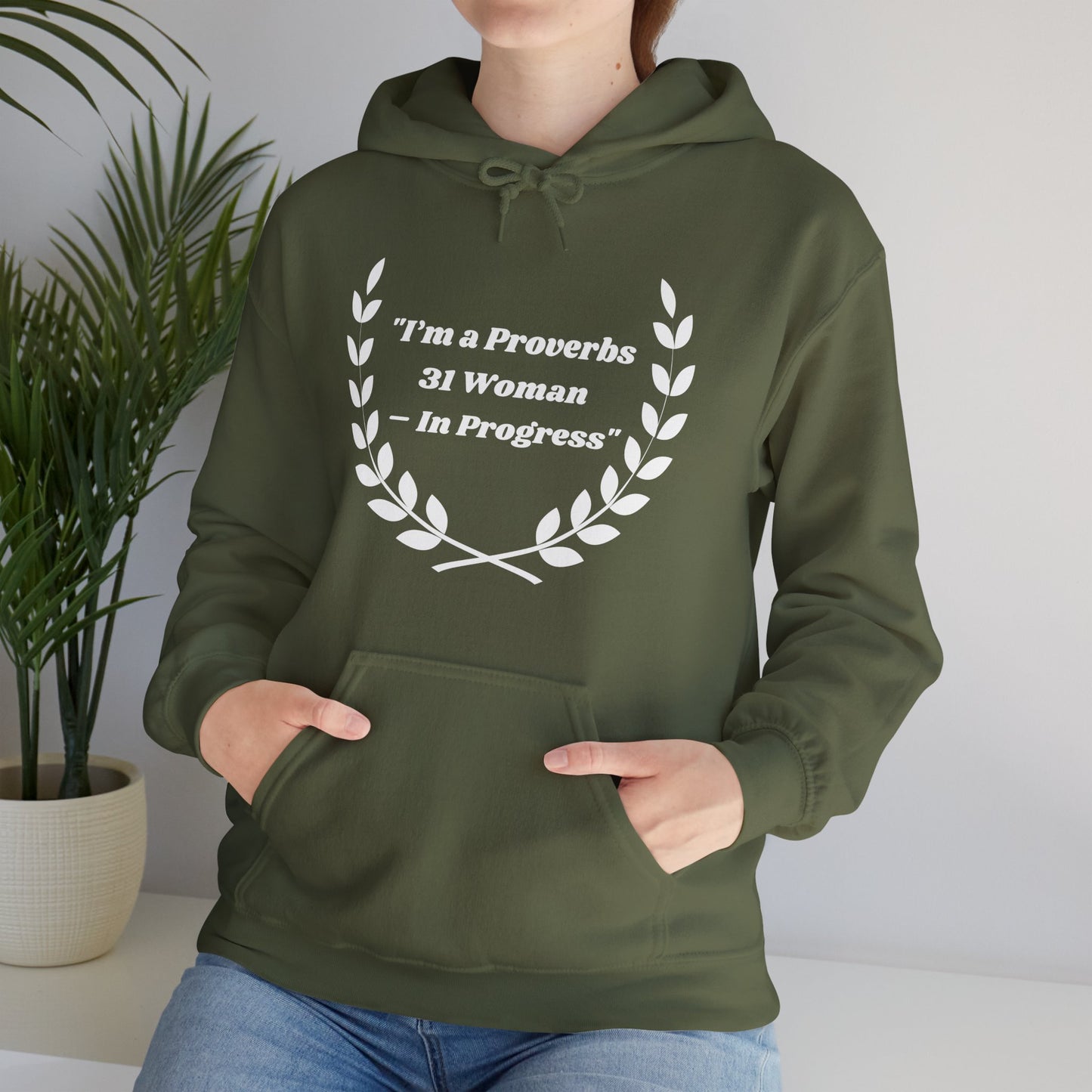 Proverbs 31 Woman In Progress Heavy Blend™ Hooded Sweatshirt