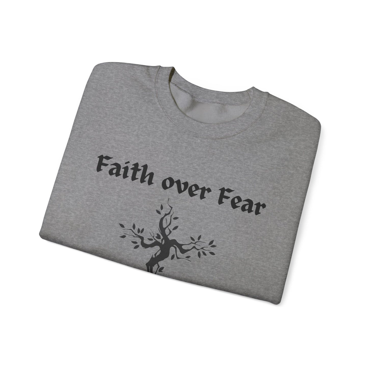 Faith over Fear Heavy Blend™ Crewneck Sweatshirt