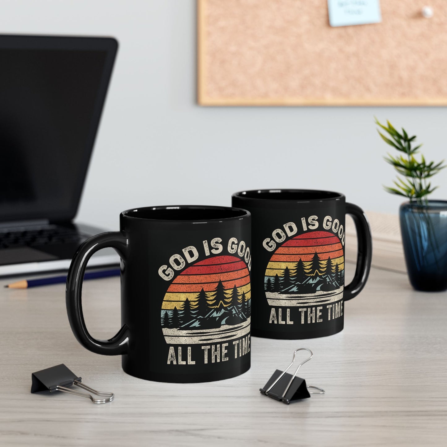 God Is Good Black Mug (11oz, 15oz)