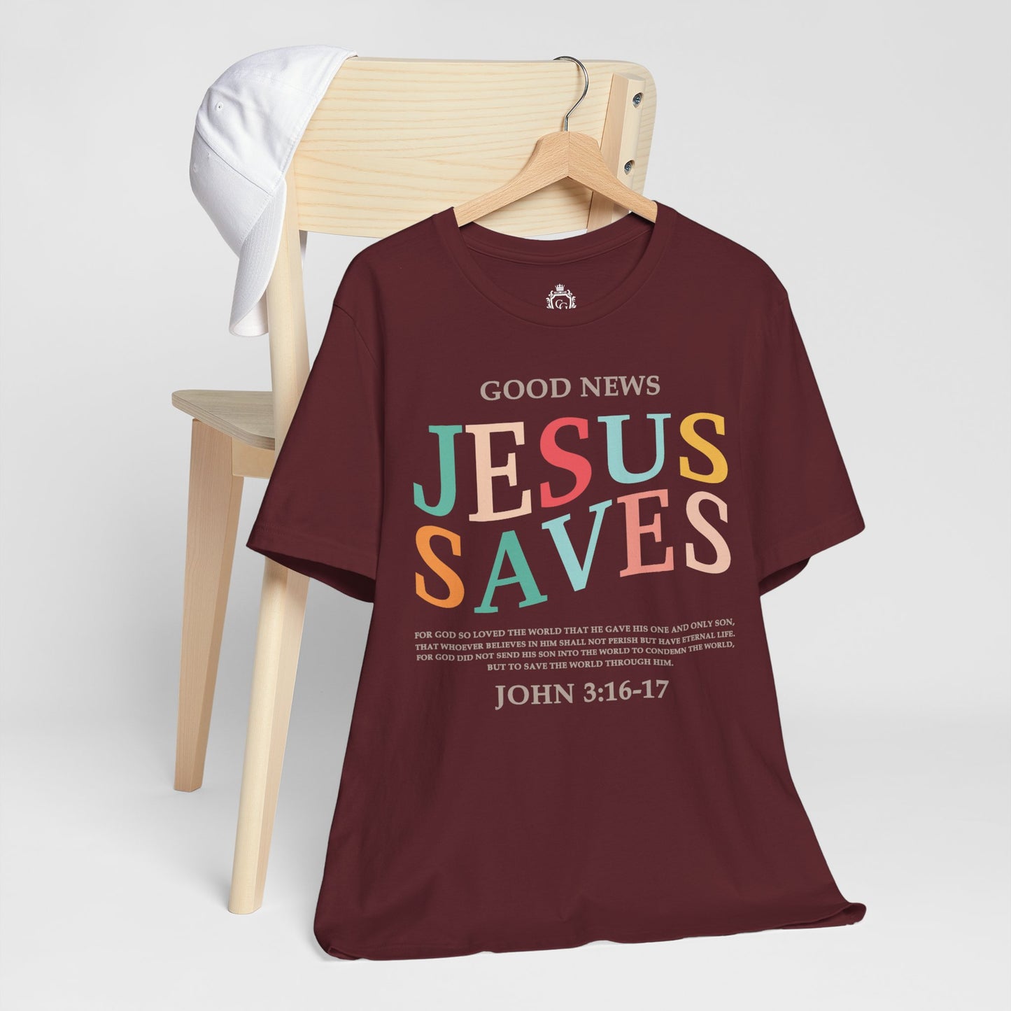 Jesus Saves Jersey Short Sleeve Tee