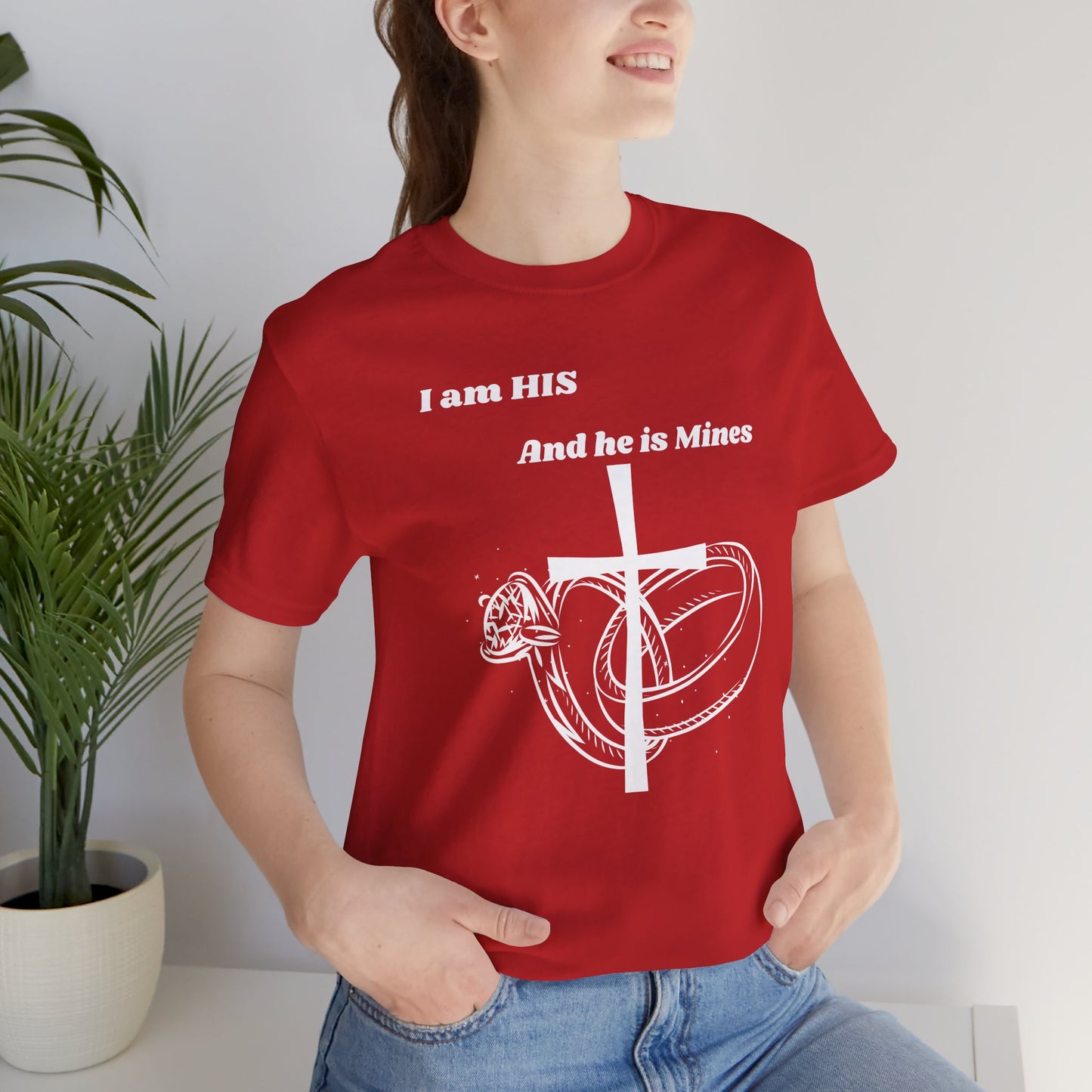 I Am His And He Is Mines Jersey Short Sleeve Tee